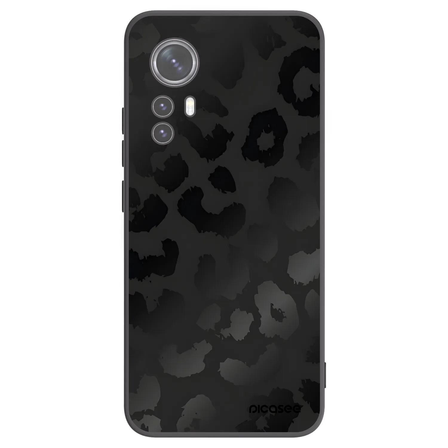 Picasee husă neagră din silicon pentru Xiaomi 12X - Midnight Leopard