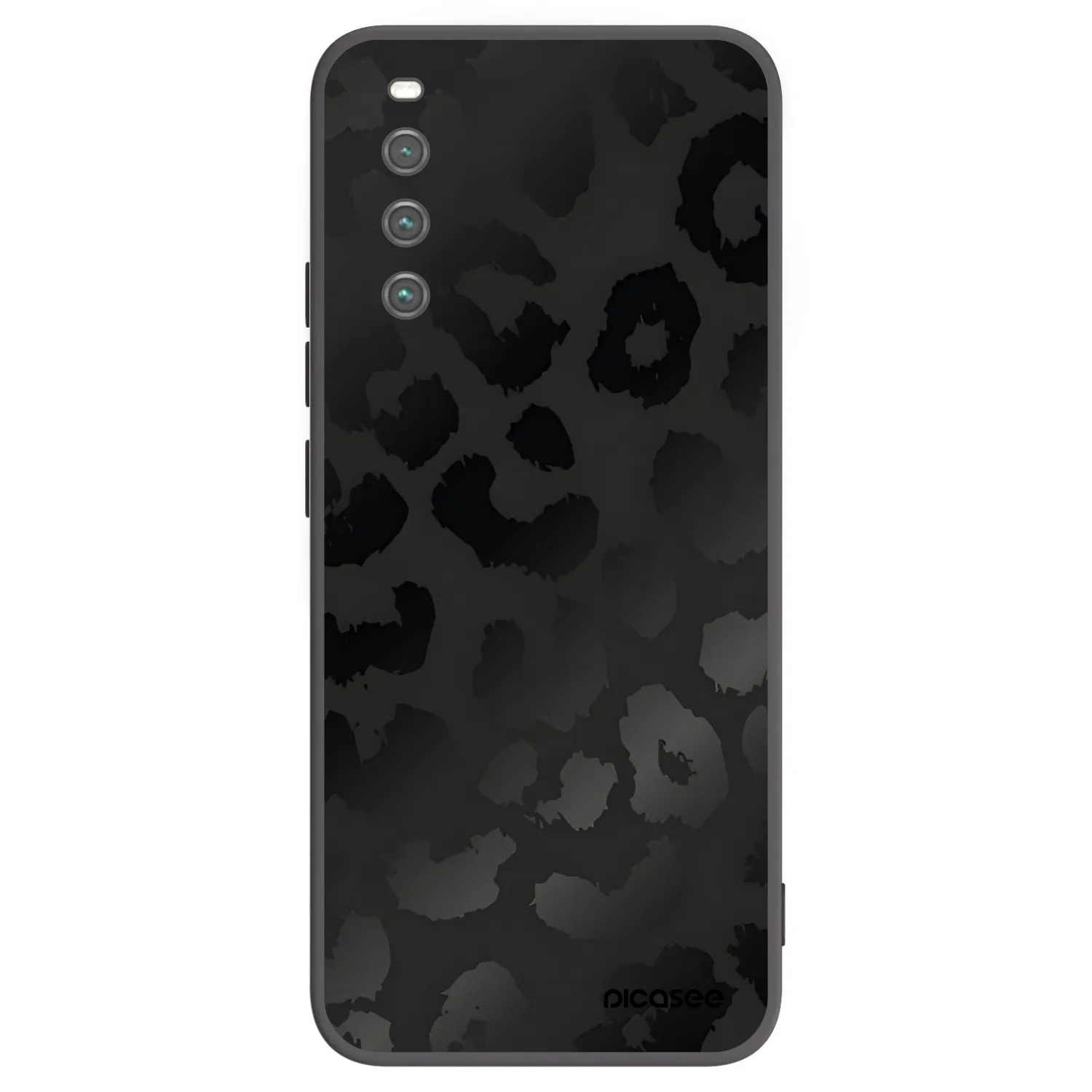 Picasee husă neagră din silicon pentru Sony Xperia 10 IV 5G - Midnight Leopard