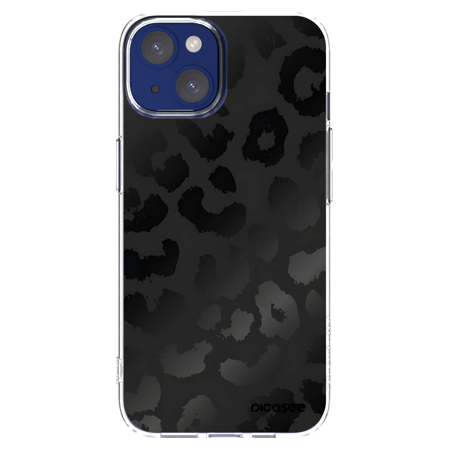Picasee husă transparentă din silicon pentru Apple iPhone 14 - Midnight Leopard