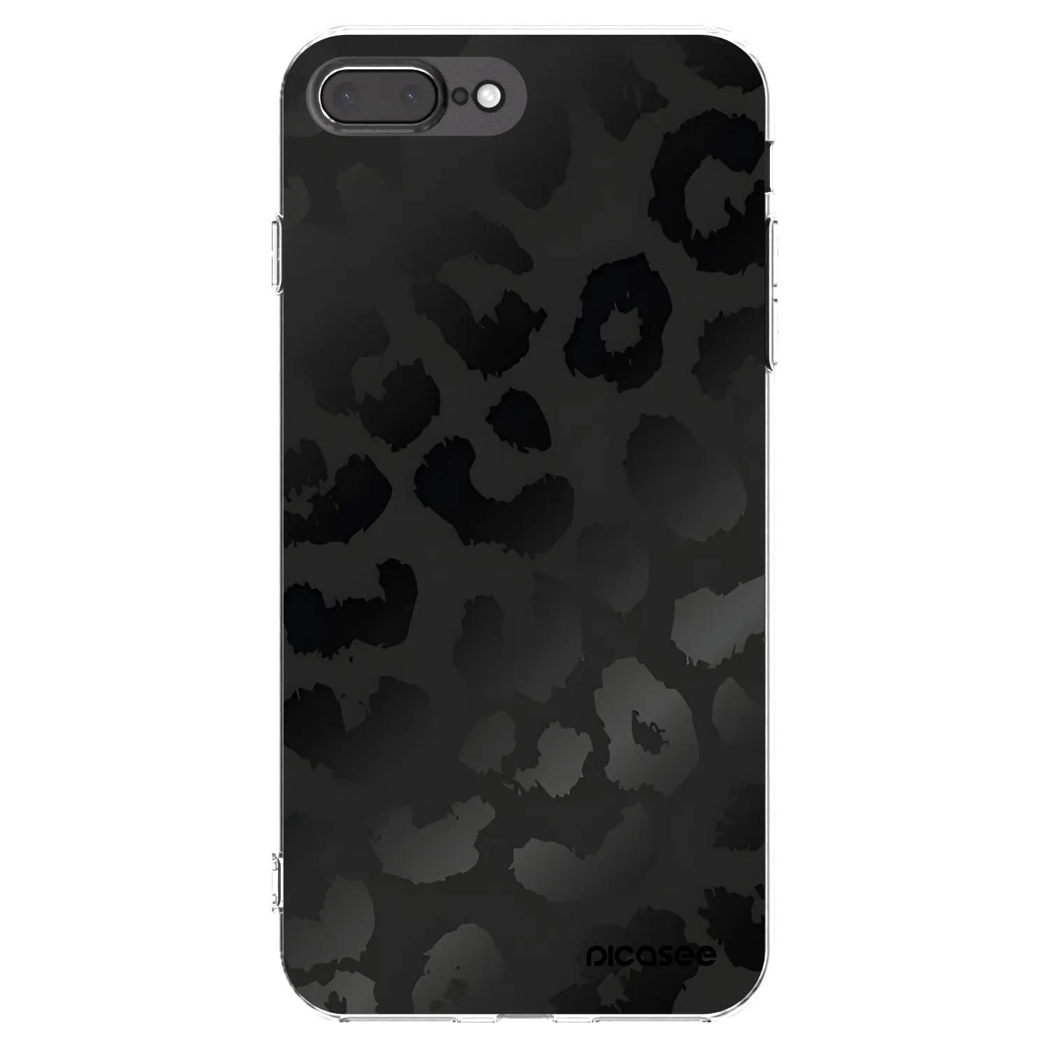Picasee husă transparentă din silicon pentru Apple iPhone 8 Plus - Midnight Leopard