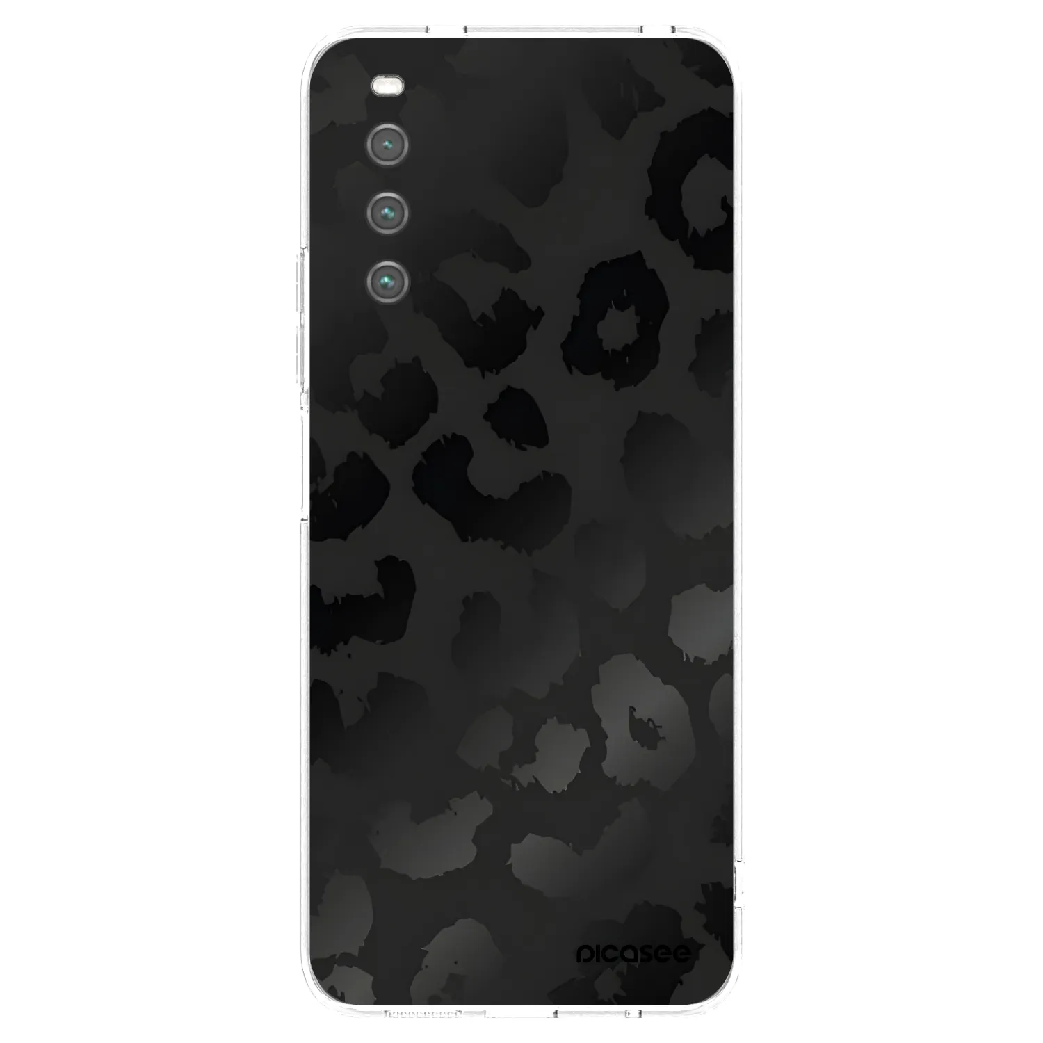 Picasee husă transparentă din silicon pentru Sony Xperia 10 IV 5G - Midnight Leopard
