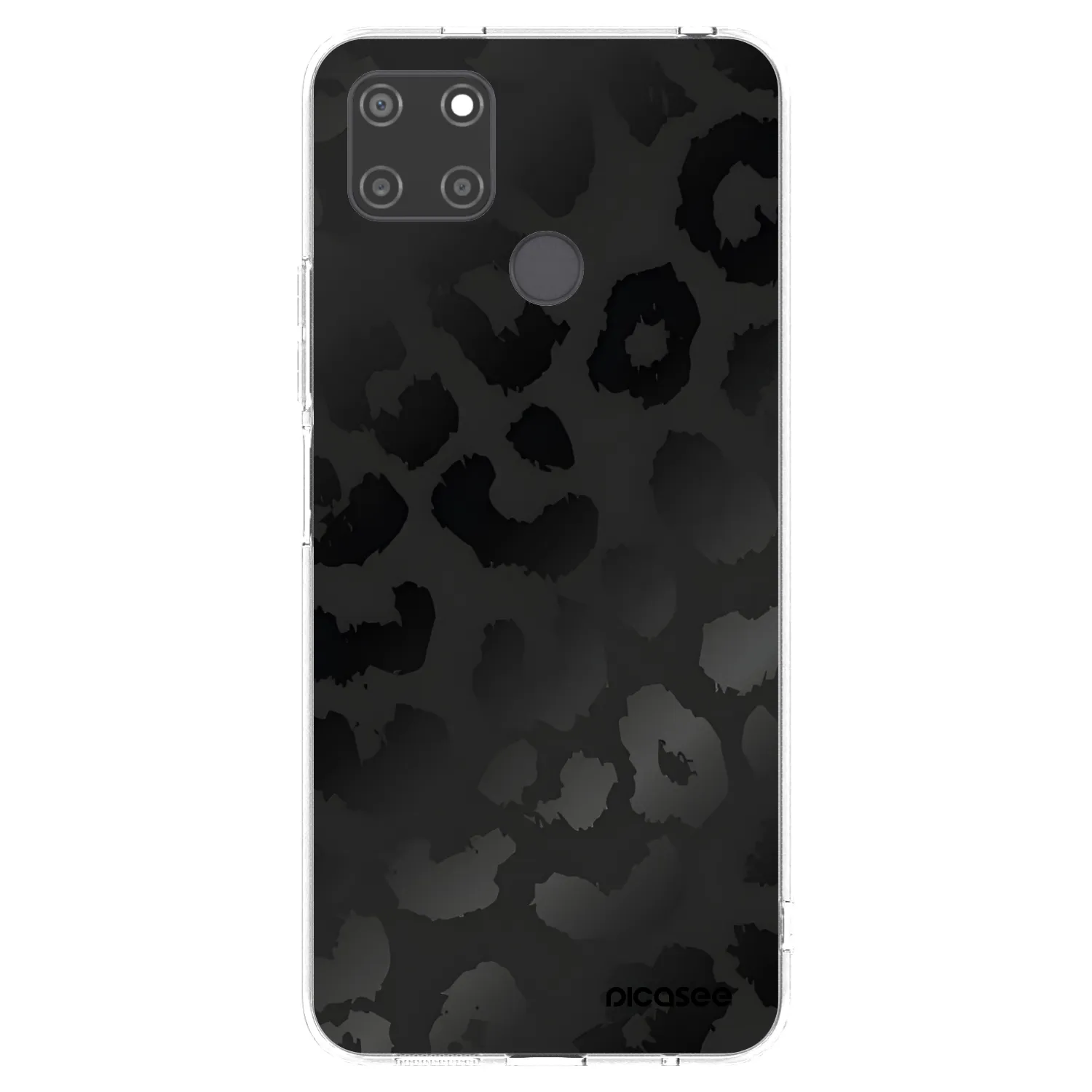 Picasee husă transparentă din silicon pentru Realme C21Y - Midnight Leopard