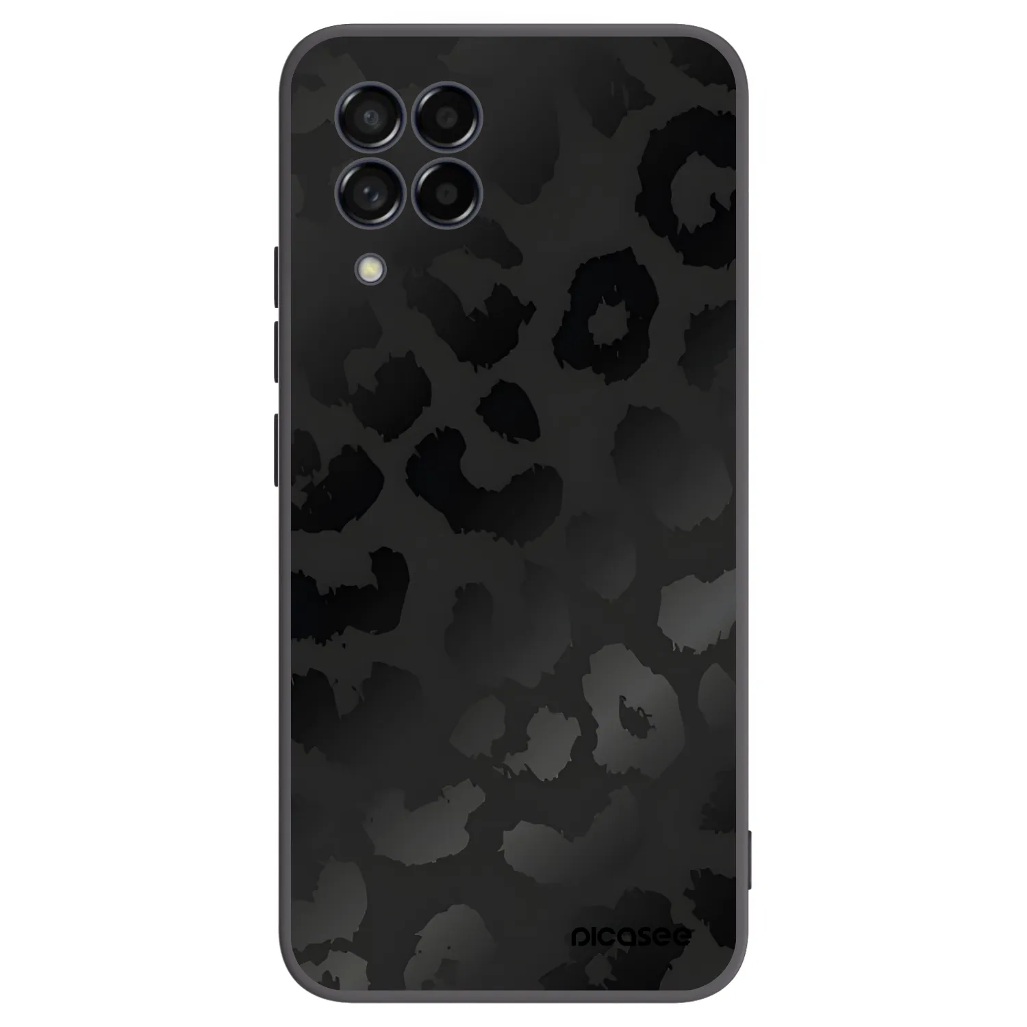 Picasee husă neagră din silicon pentru Samsung Galaxy M53 5G - Midnight Leopard