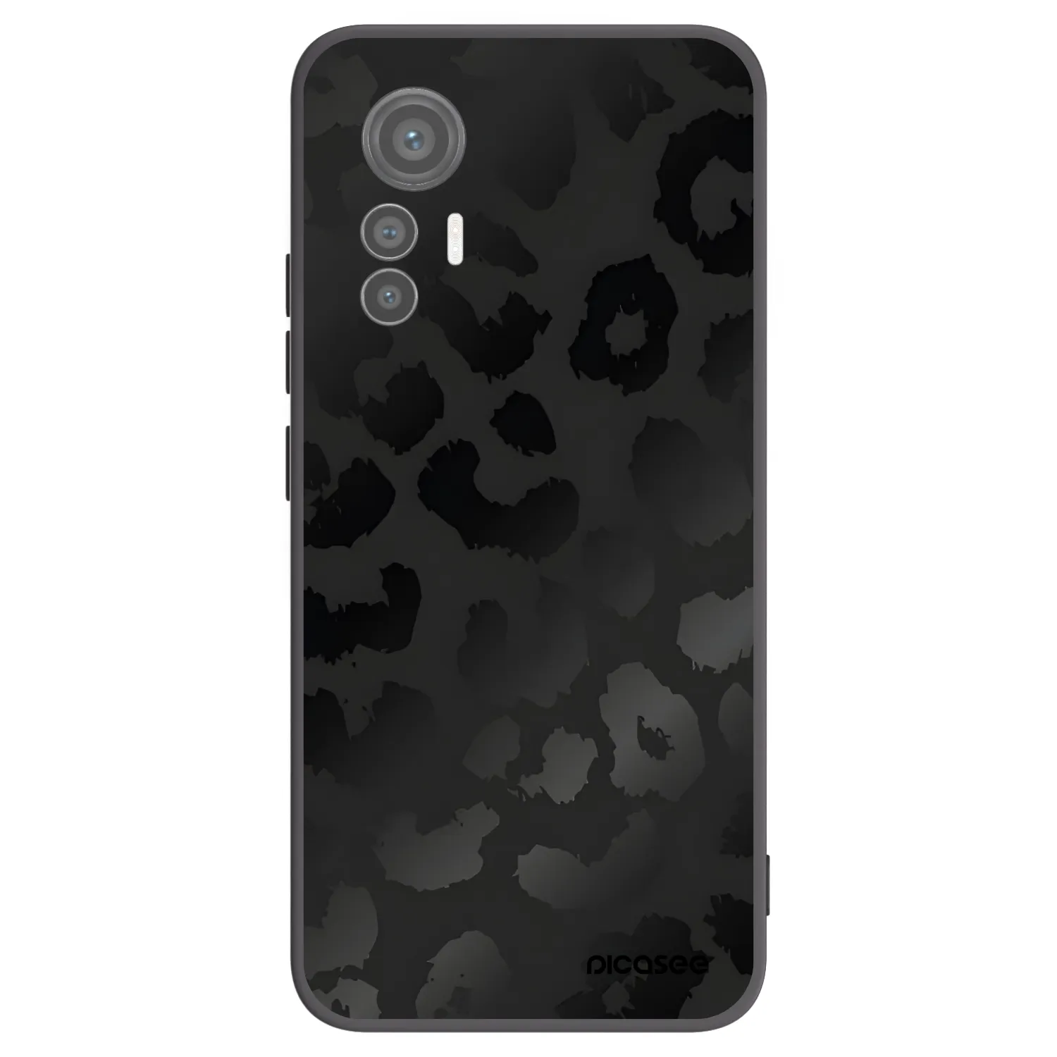 Picasee husă neagră din silicon pentru Xiaomi 12 Lite - Midnight Leopard