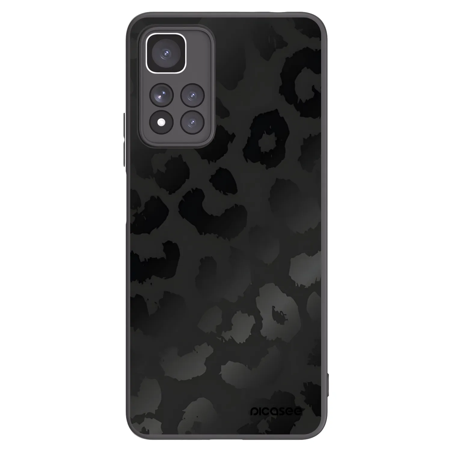 Picasee husă neagră din silicon pentru Xiaomi Redmi Note 11 Pro+ 5G - Midnight Leopard