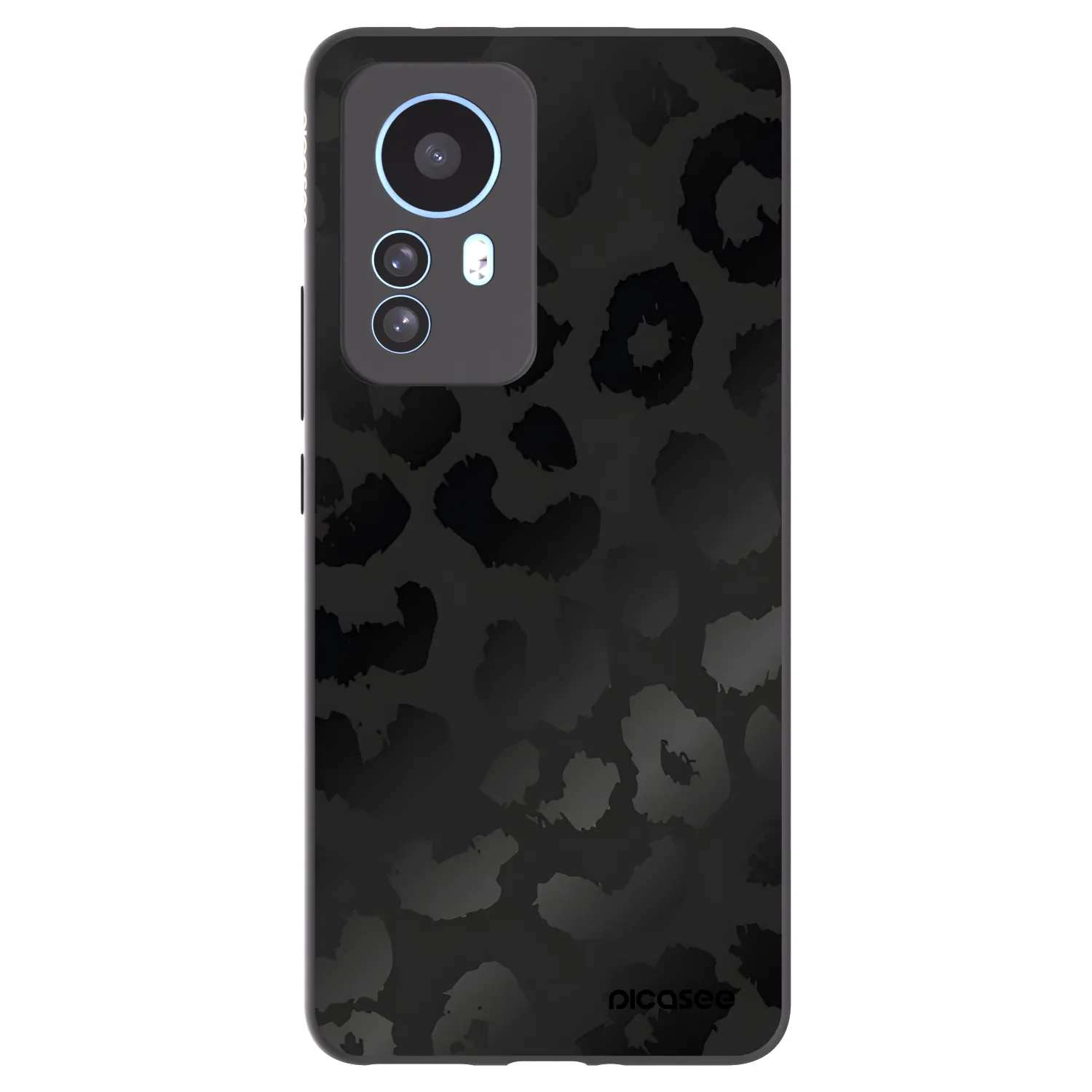 Picasee husă neagră din silicon pentru Xiaomi 12T - Midnight Leopard