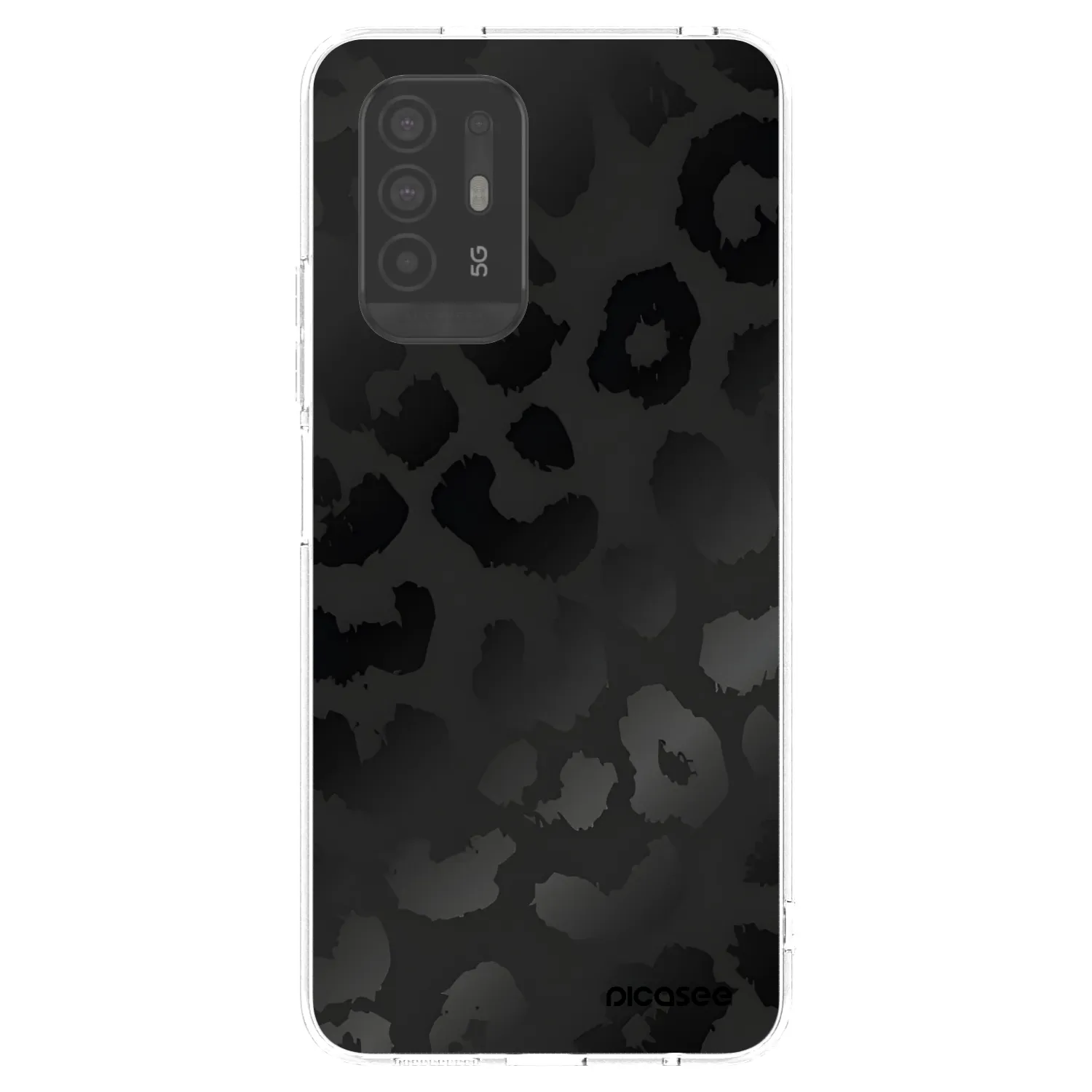 Picasee husă transparentă din silicon pentru OPPO A94 5G - Midnight Leopard