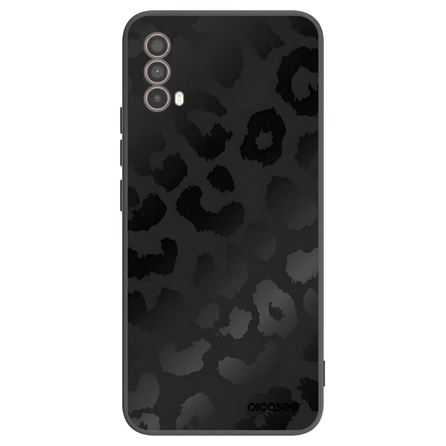 Picasee husă neagră din silicon pentru Motorola Moto E40 - Midnight Leopard