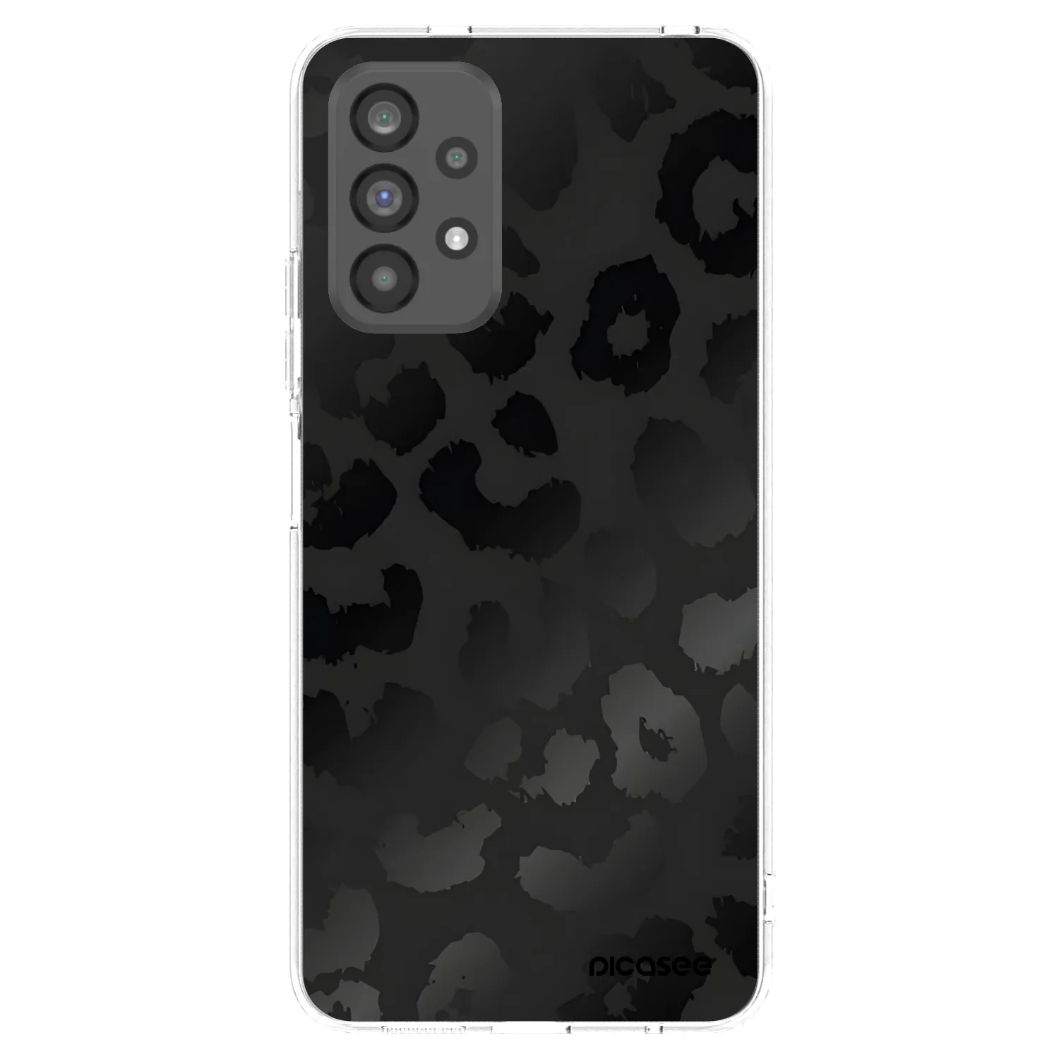 Picasee husă transparentă din silicon pentru Samsung Galaxy A73 5G - Midnight Leopard