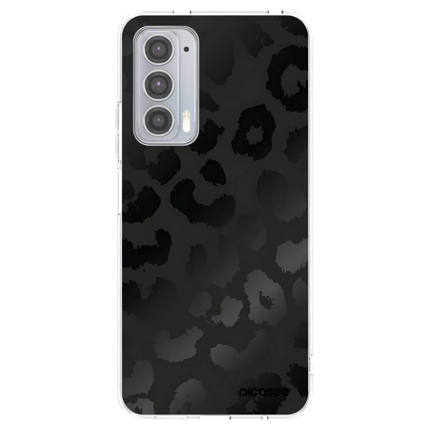 Picasee husă transparentă din silicon pentru Motorola Edge 20 - Midnight Leopard