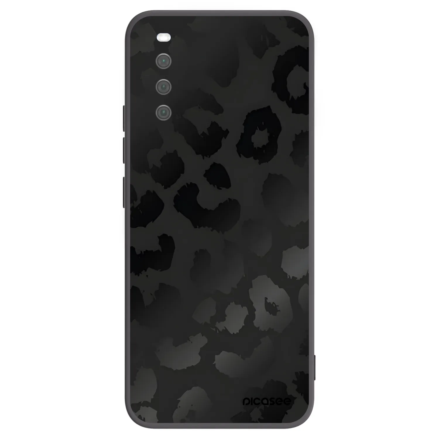 Picasee husă neagră din silicon pentru Sony Xperia 10 III - Midnight Leopard
