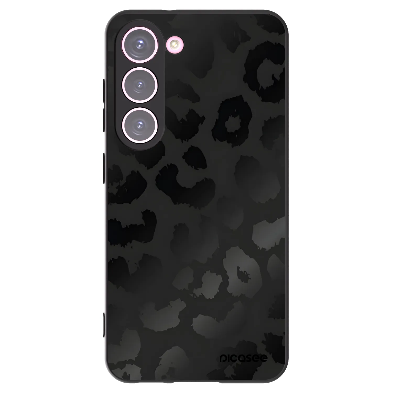 Picasee husă neagră din silicon pentru Samsung Galaxy S23 5G - Midnight Leopard