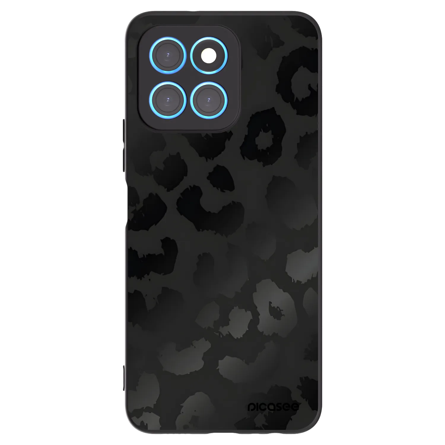 Picasee husă neagră din silicon pentru Honor X6 - Midnight Leopard
