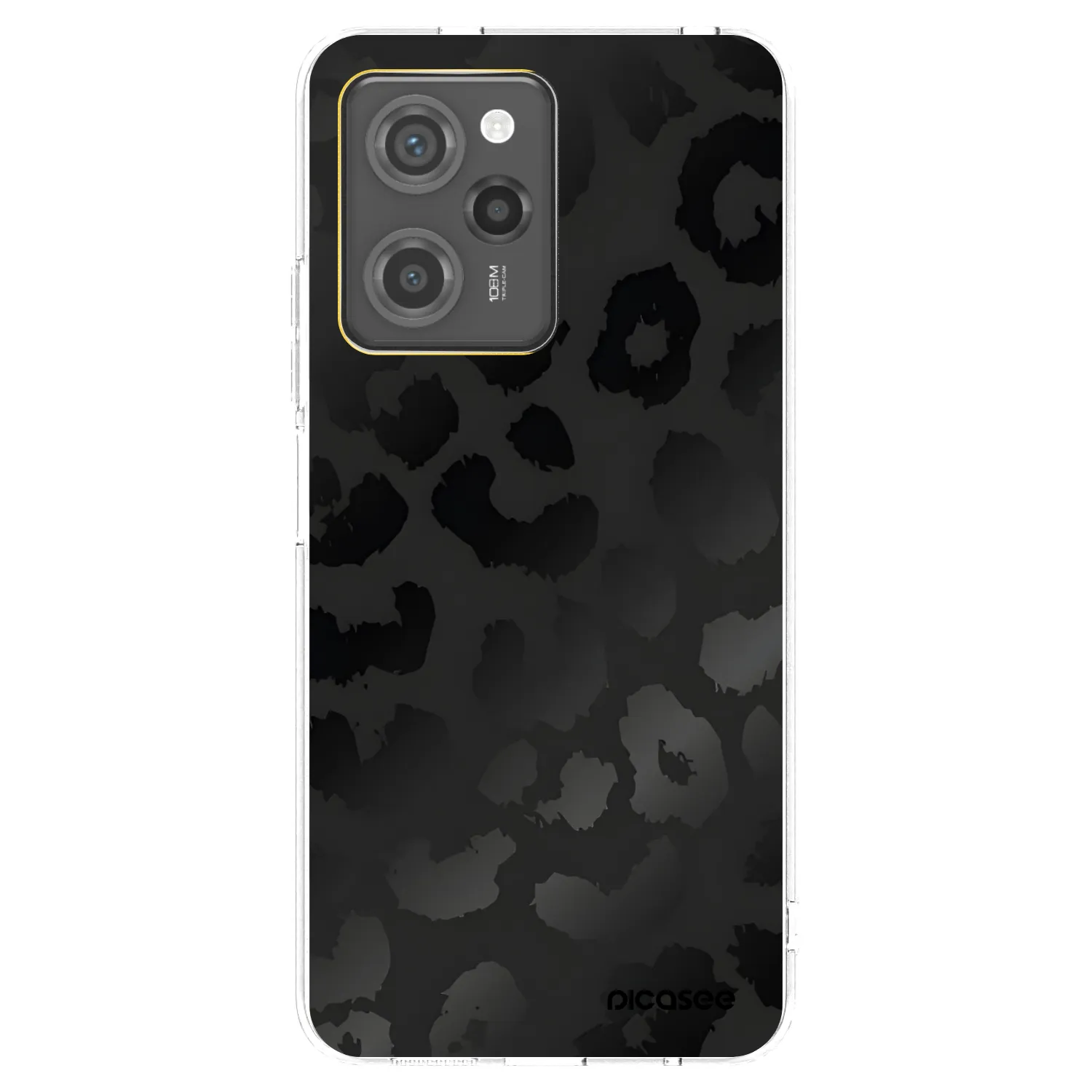 Picasee husă neagră din silicon pentru Xiaomi Poco X5 Pro - Midnight Leopard