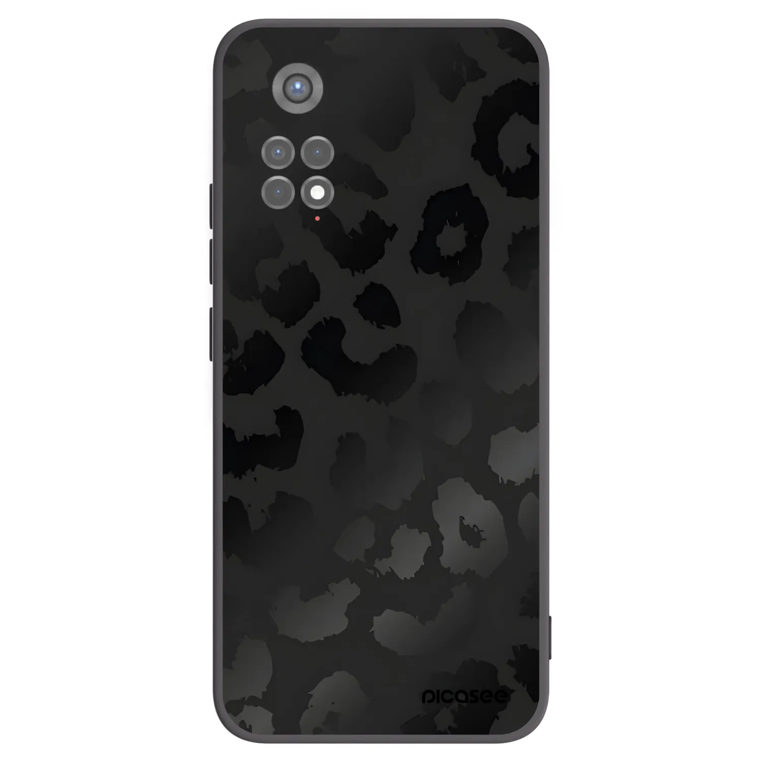 Picasee husă neagră din silicon pentru Xiaomi Redmi Note 11S 5G - Midnight Leopard