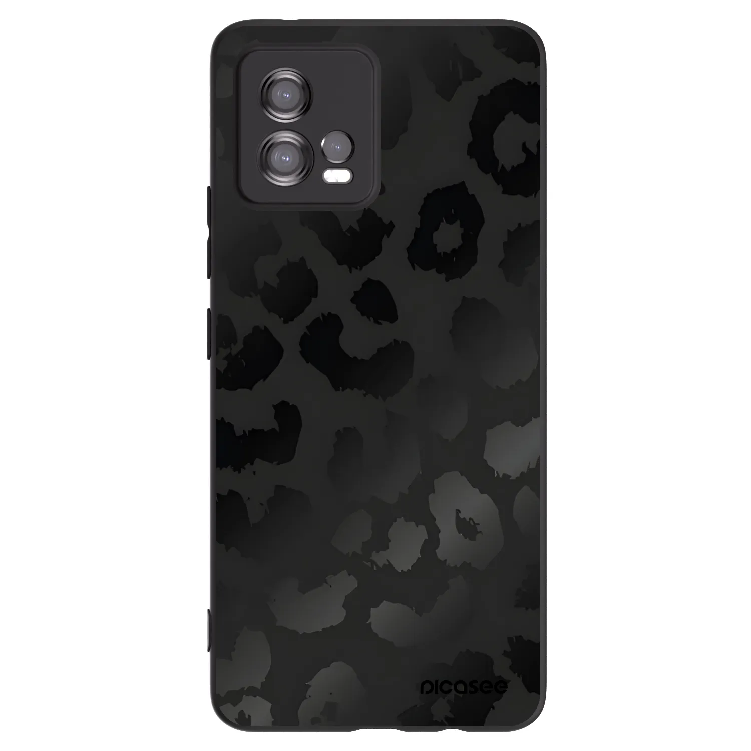 Picasee husă neagră din silicon pentru Motorola Moto G72 - Midnight Leopard