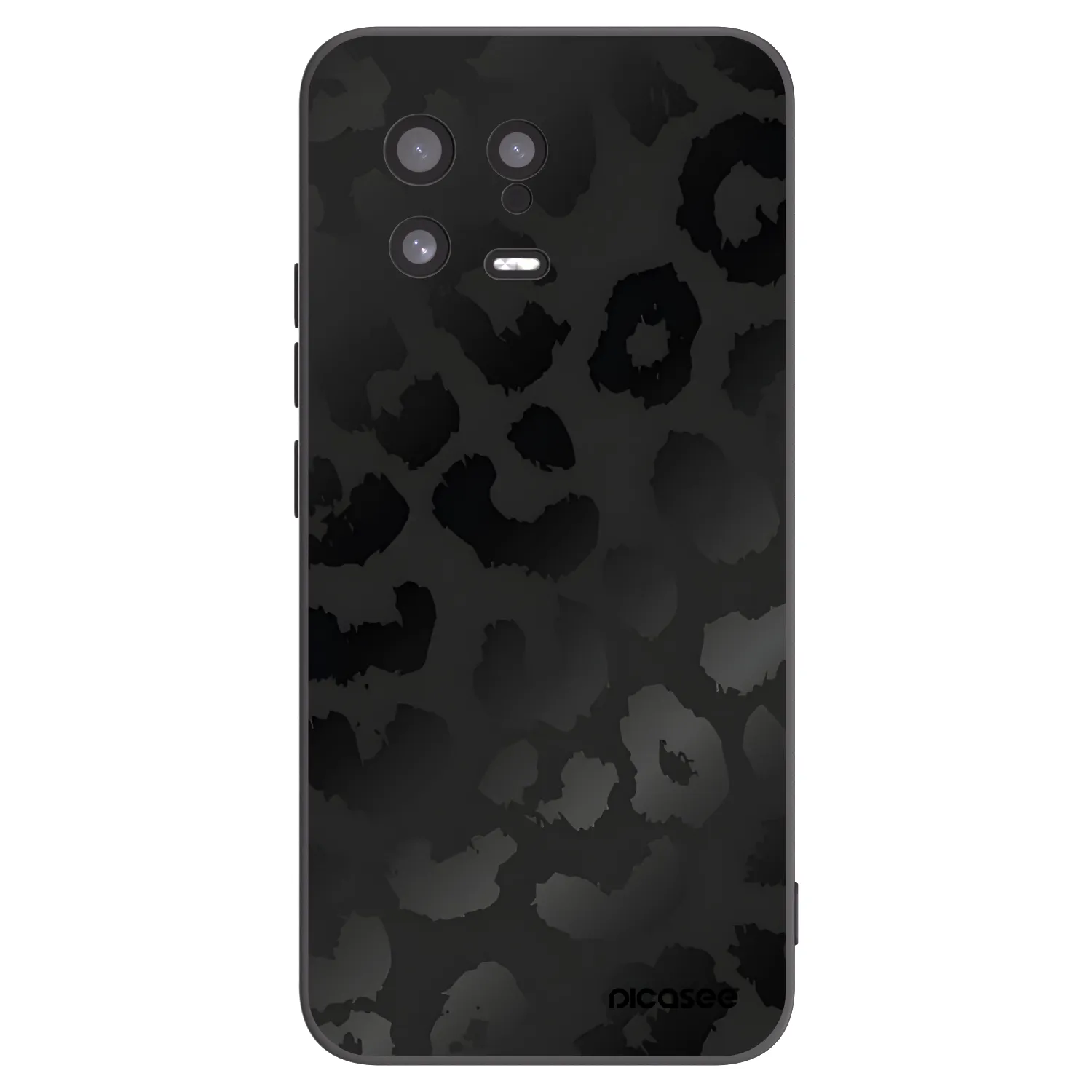 Picasee husă neagră din silicon pentru Xiaomi 13 - Midnight Leopard