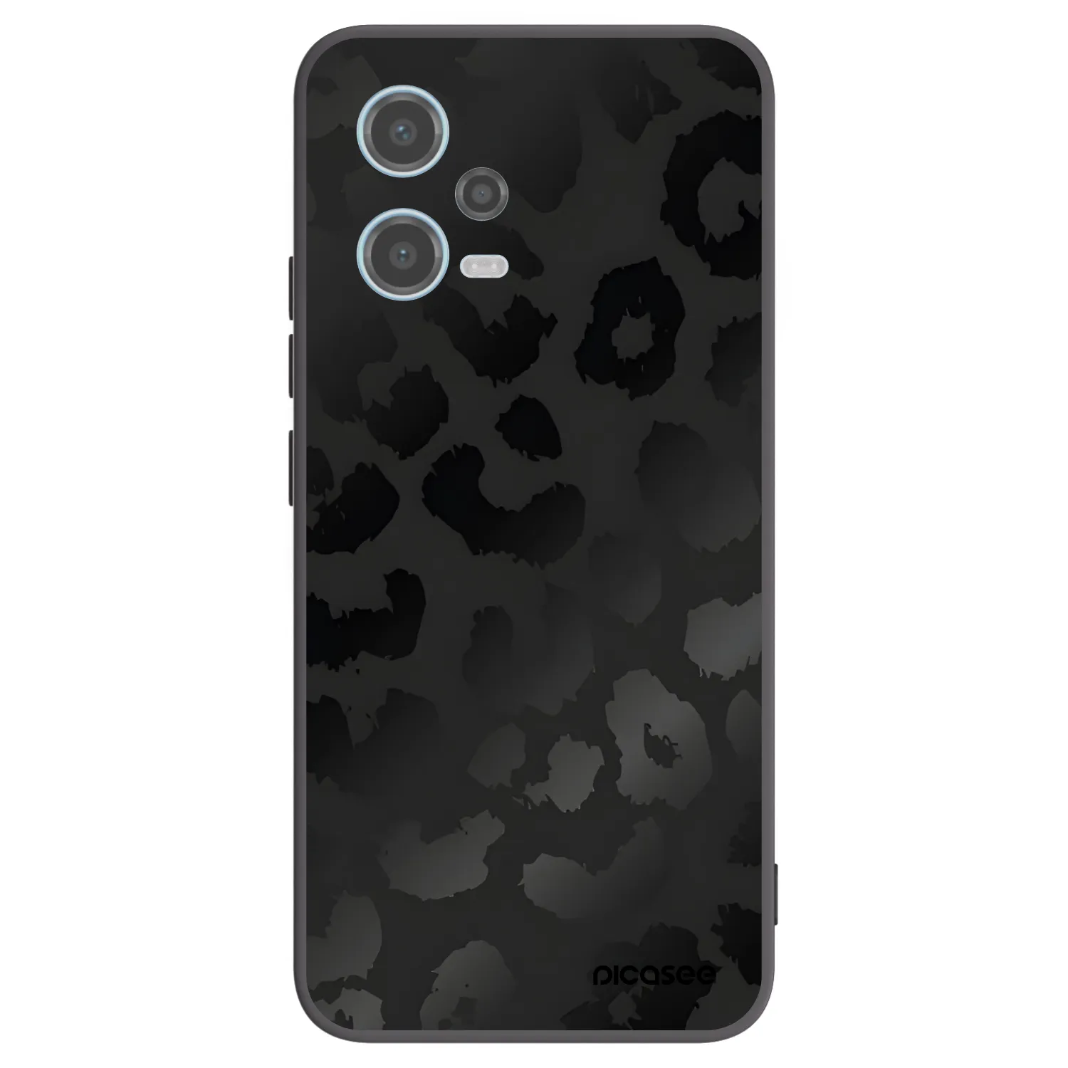 Picasee husă neagră din silicon pentru Xiaomi Redmi Note 12 5G - Midnight Leopard