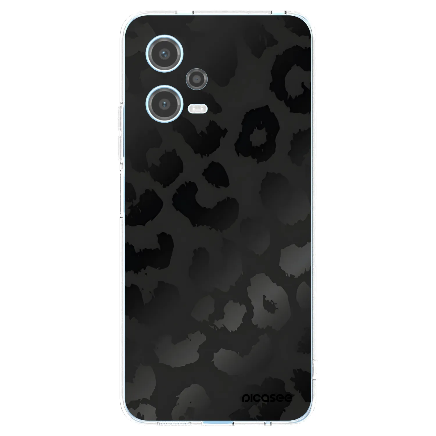 Picasee husă transparentă din silicon pentru Xiaomi Redmi Note 12 5G - Midnight Leopard