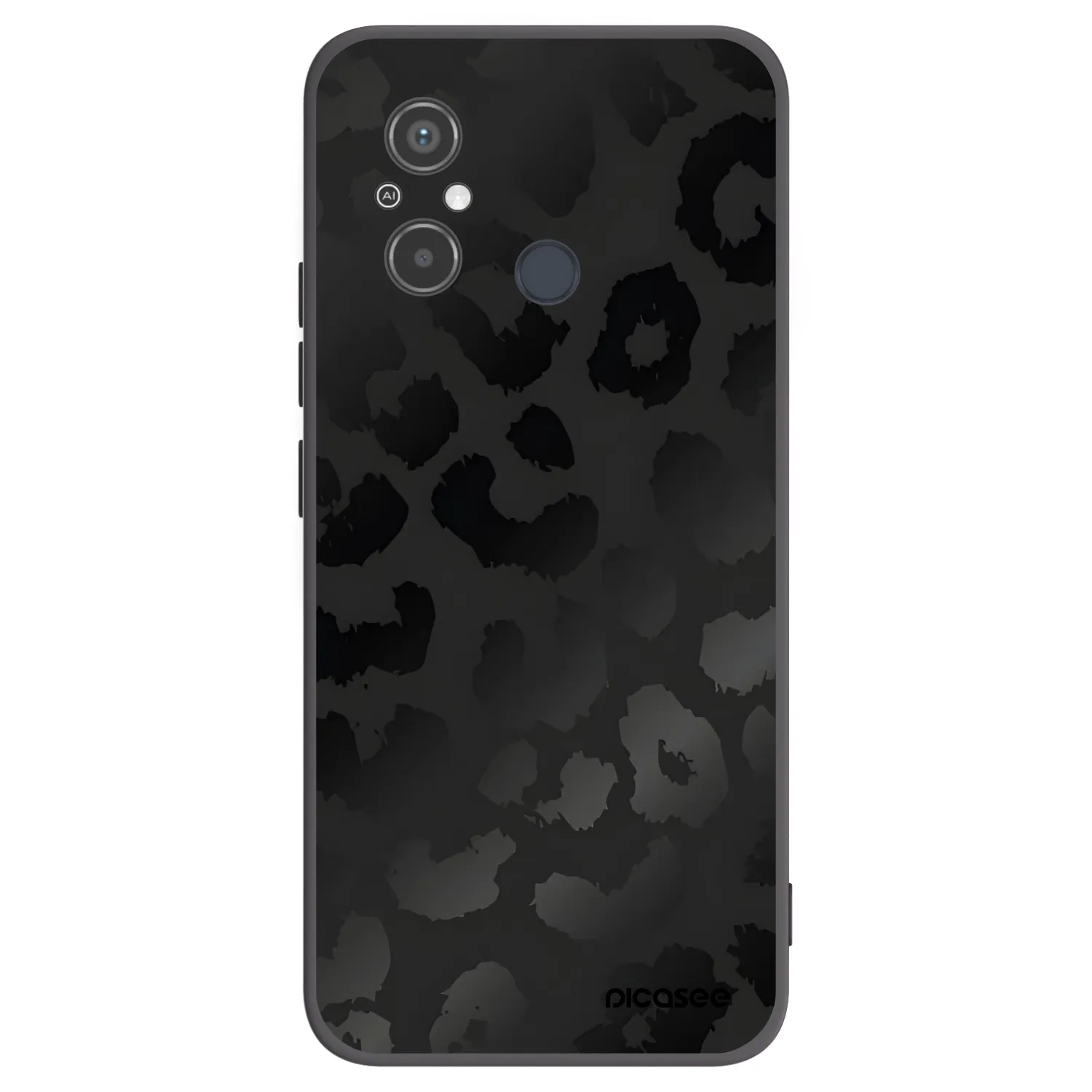 Picasee husă neagră din silicon pentru Xiaomi Redmi 12C - Midnight Leopard