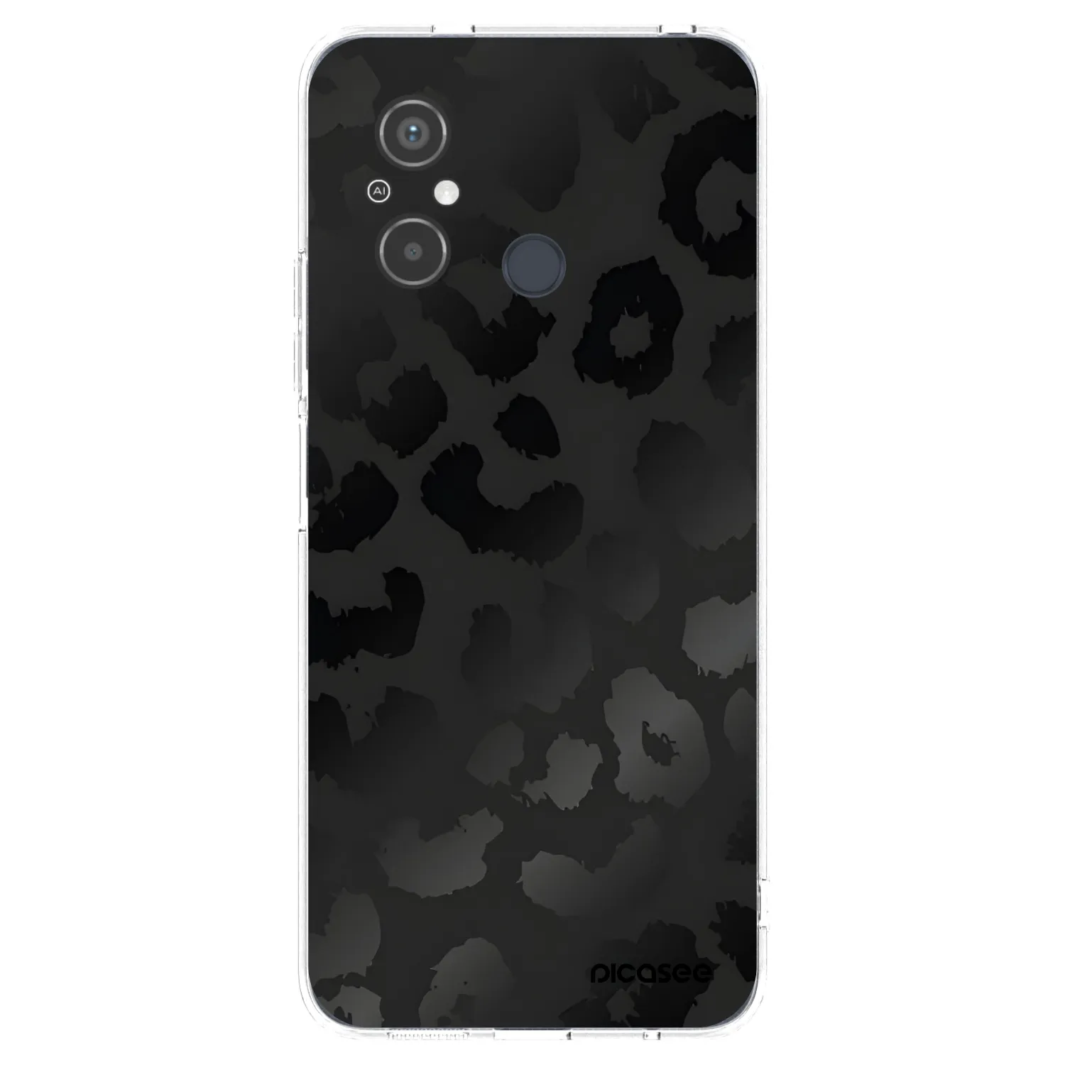 Picasee husă transparentă din silicon pentru Xiaomi Redmi 12C - Midnight Leopard