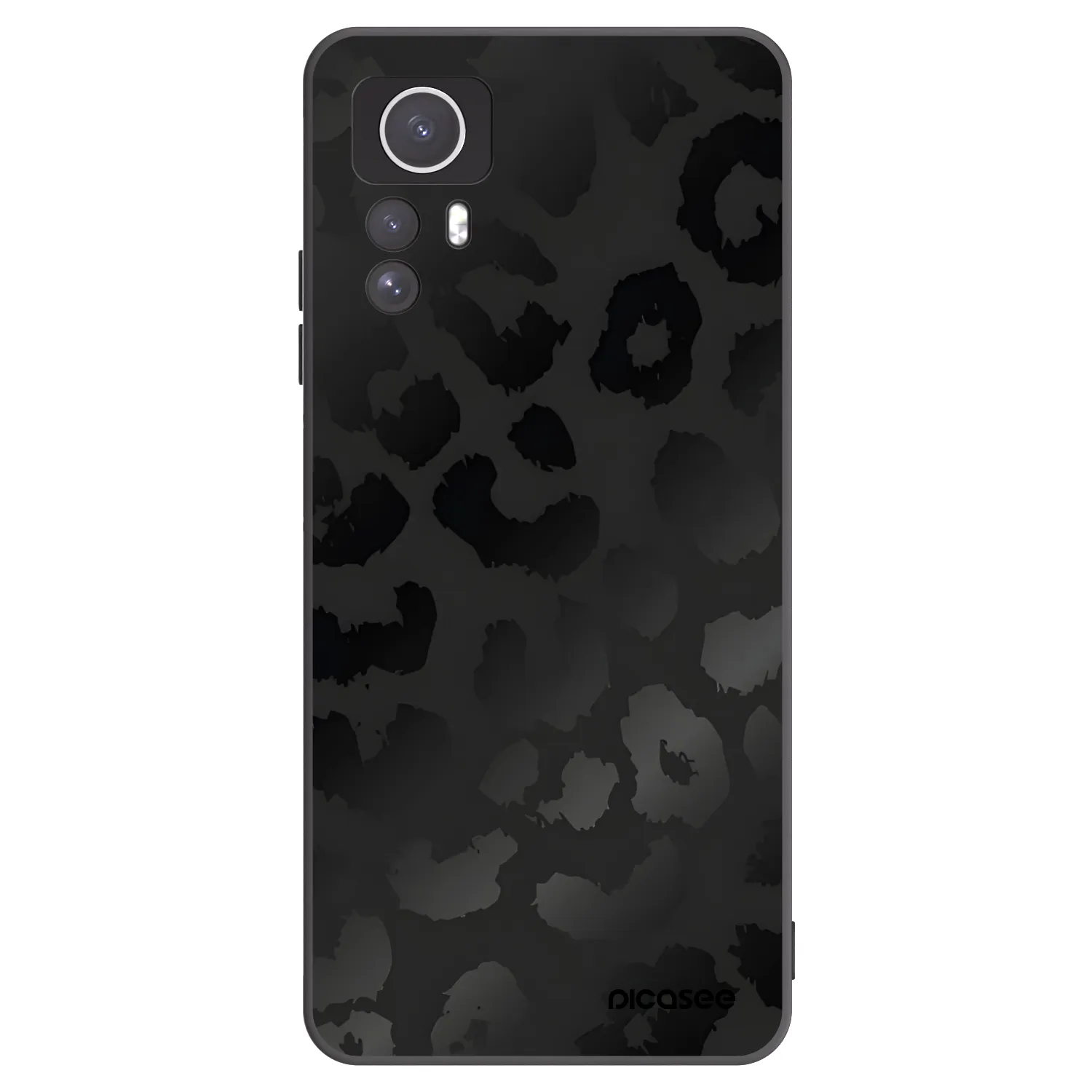 Picasee husă neagră din silicon pentru Xiaomi Redmi Note 12S - Midnight Leopard