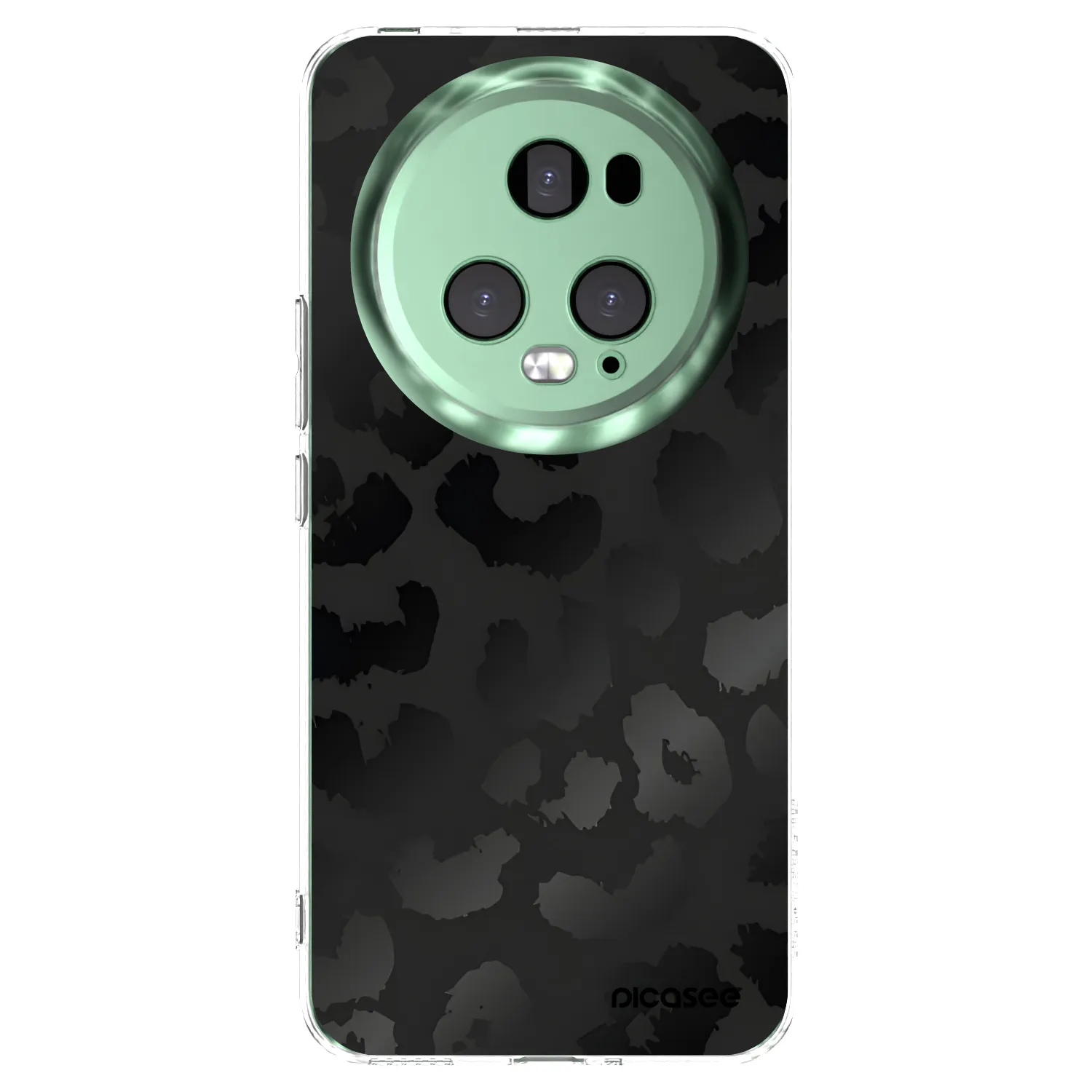 Picasee husă transparentă din silicon pentru Honor Magic5 Pro - Midnight Leopard
