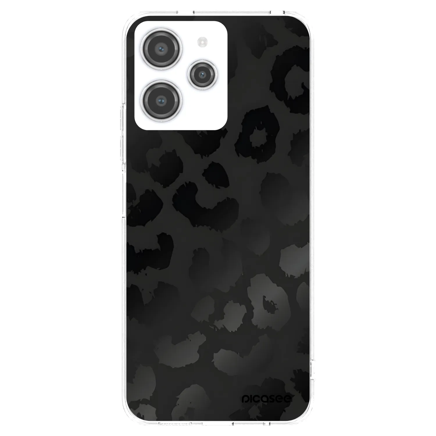 Picasee husă transparentă din silicon pentru Xiaomi Redmi 12 4G - Midnight Leopard