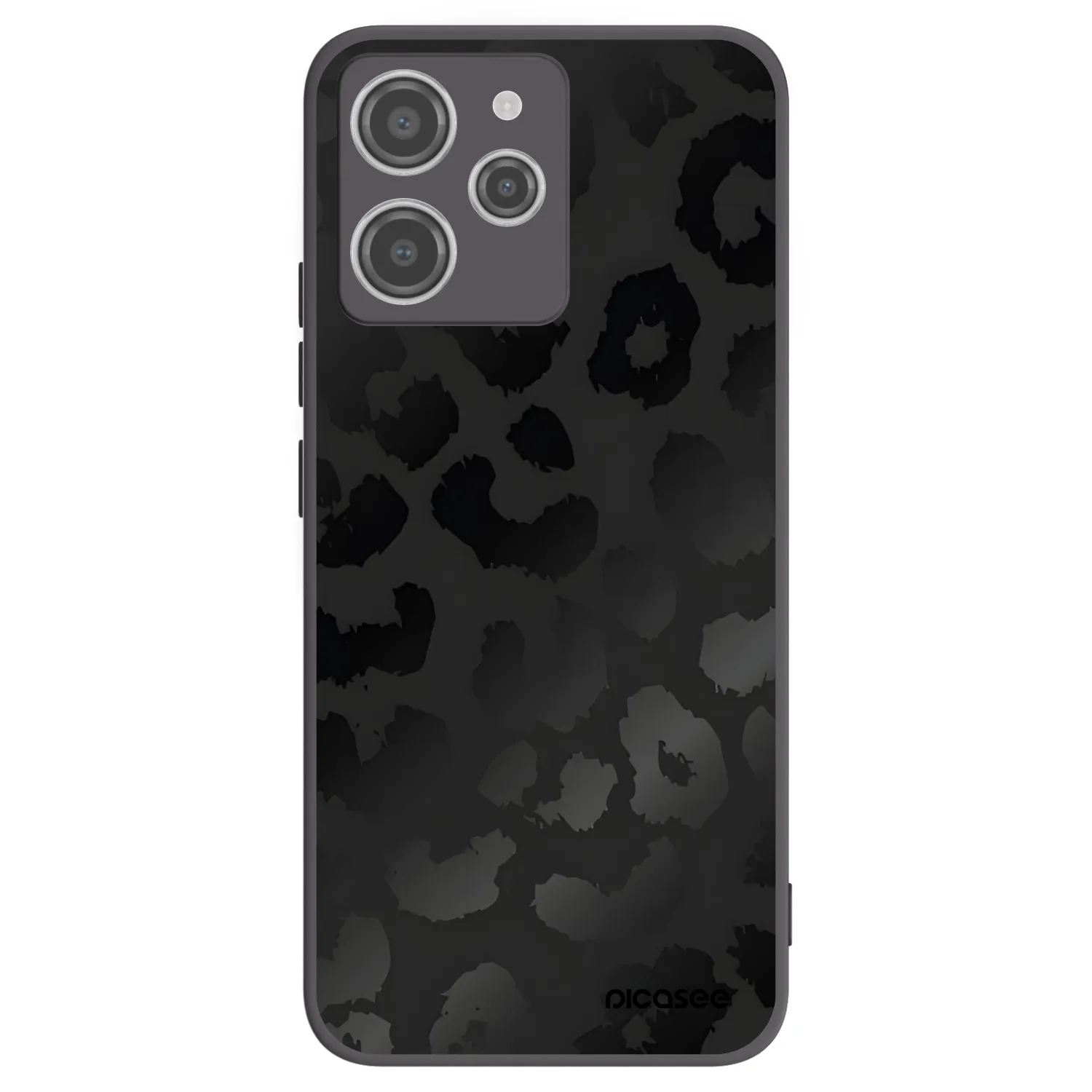 Picasee husă neagră din silicon pentru Xiaomi Redmi 12 4G - Midnight Leopard