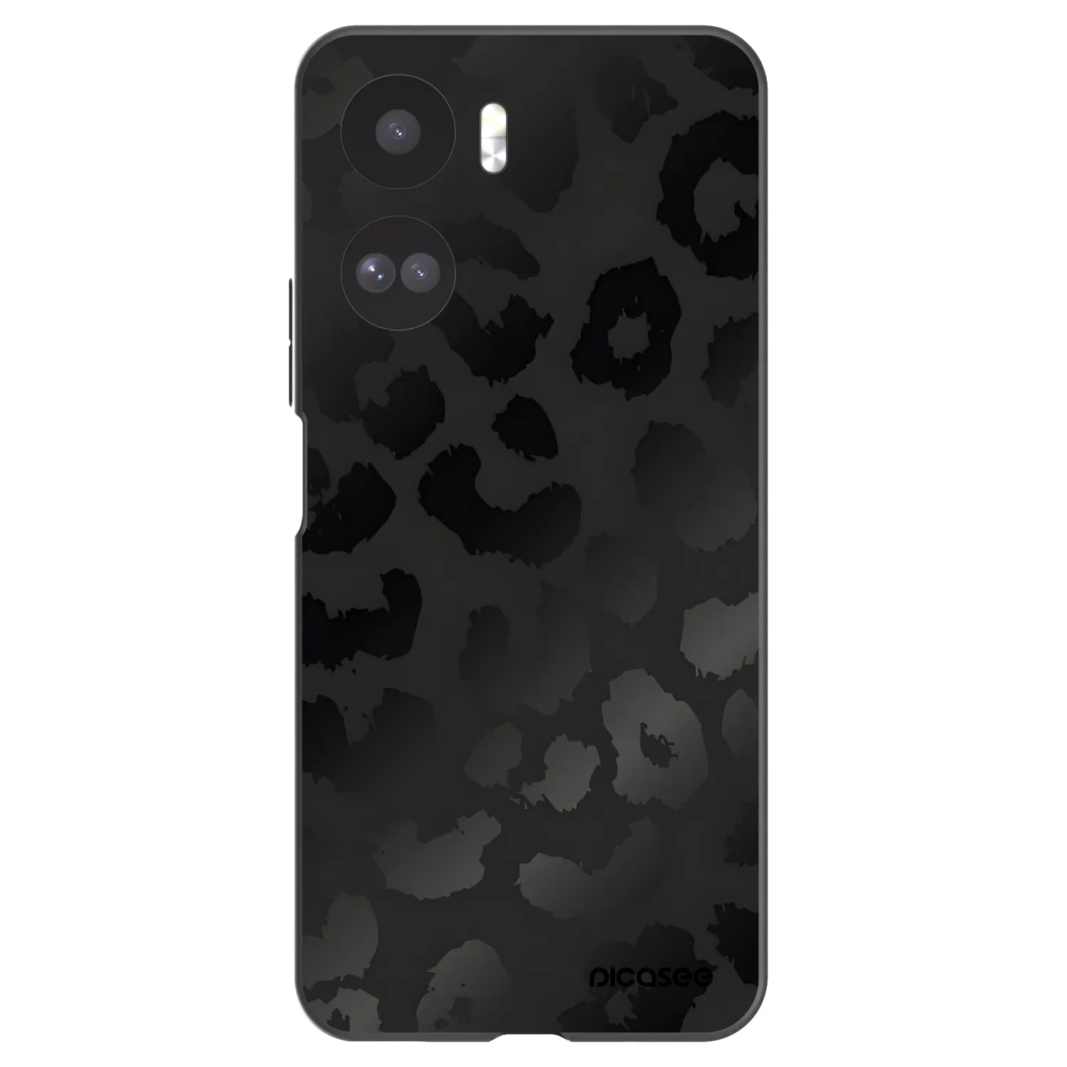 Picasee husă neagră din silicon pentru Honor 90 Lite 5G - Midnight Leopard