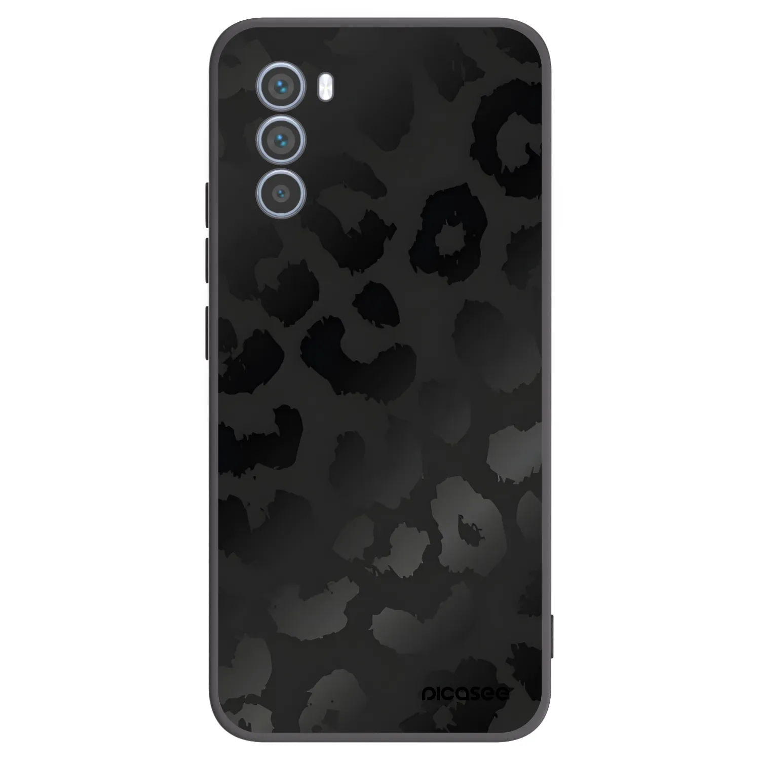 Picasee husă neagră din silicon pentru Motorola Moto G62 - Midnight Leopard