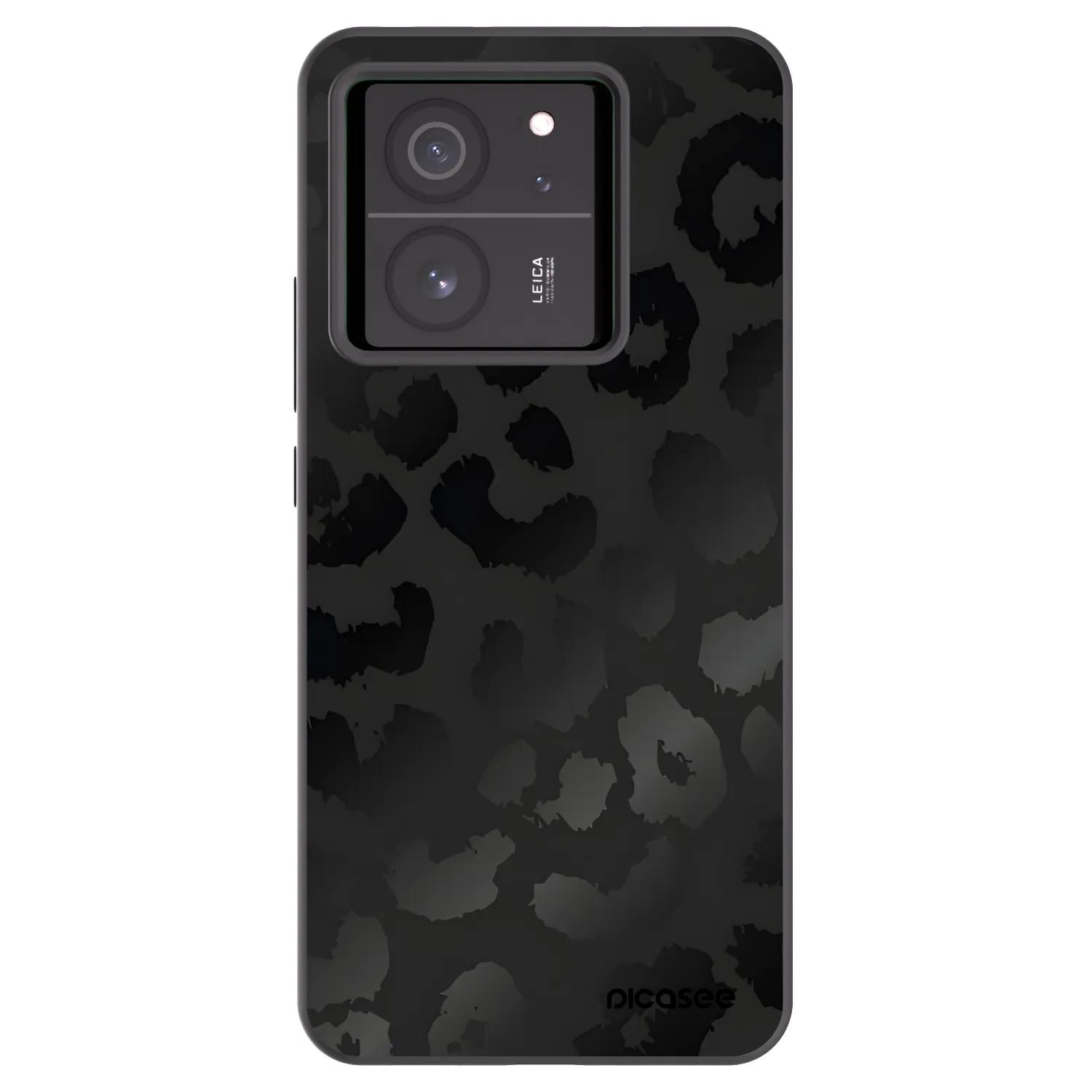 Picasee husă neagră din silicon pentru Xiaomi 13T Pro - Midnight Leopard