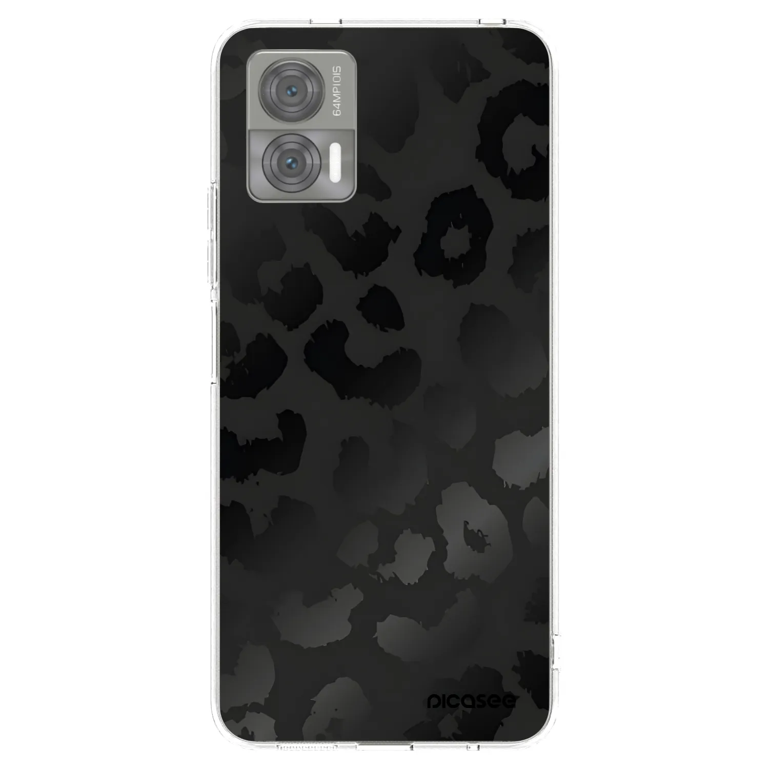 Picasee husă transparentă din silicon pentru Motorola Edge 30 Neo - Midnight Leopard