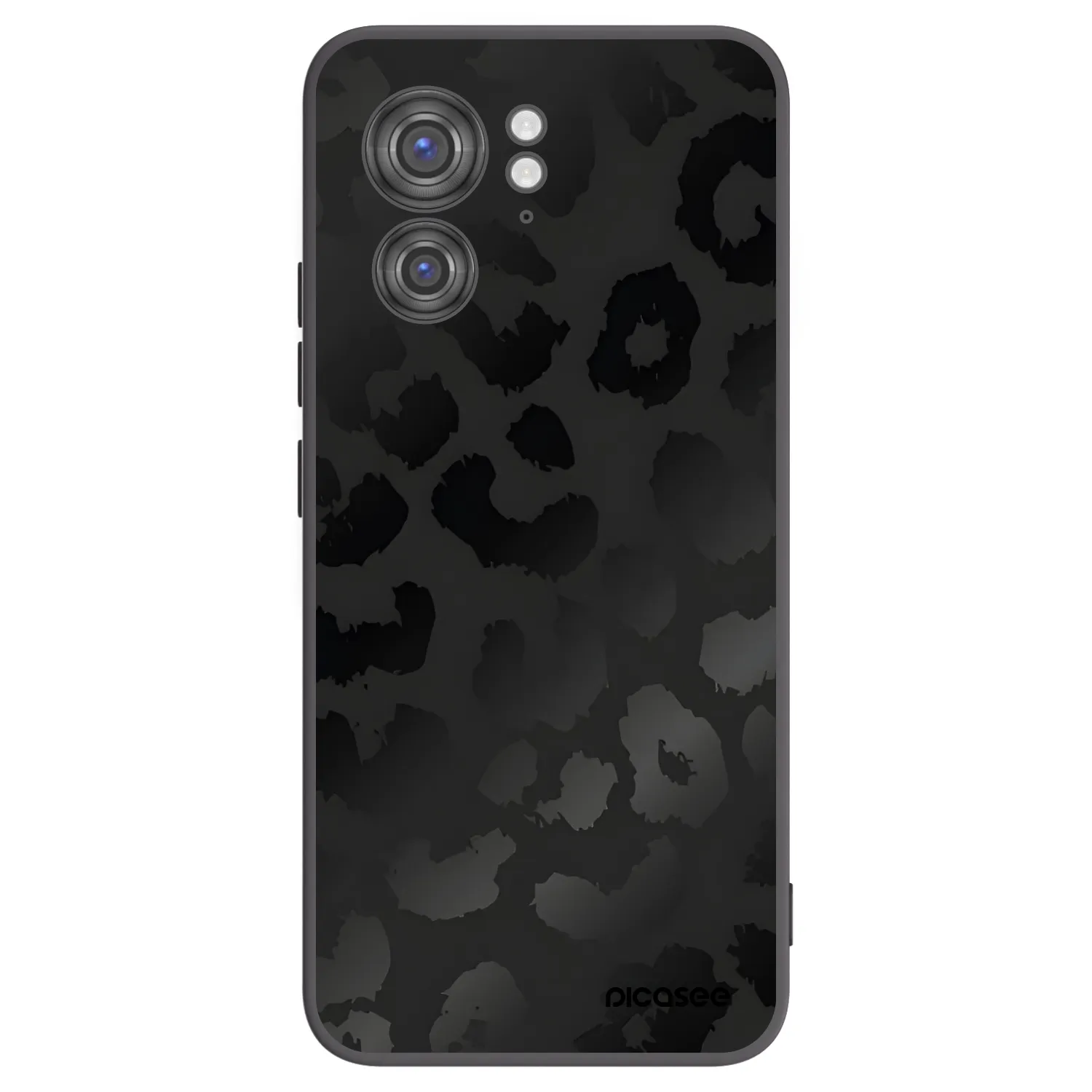 Picasee husă neagră din silicon pentru Motorola Edge 40 - Midnight Leopard