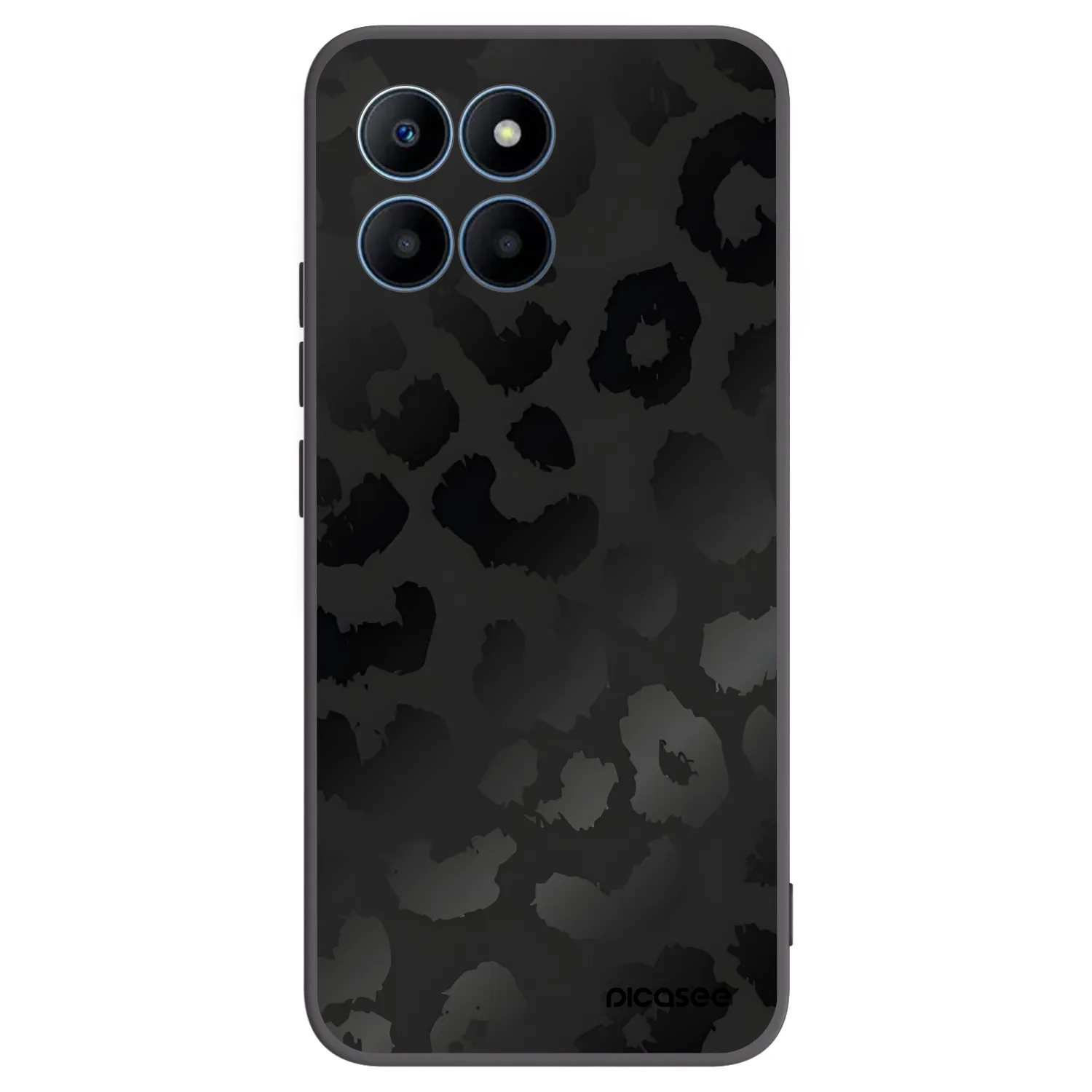 Picasee husă neagră din silicon pentru Honor 70 Lite - Midnight Leopard