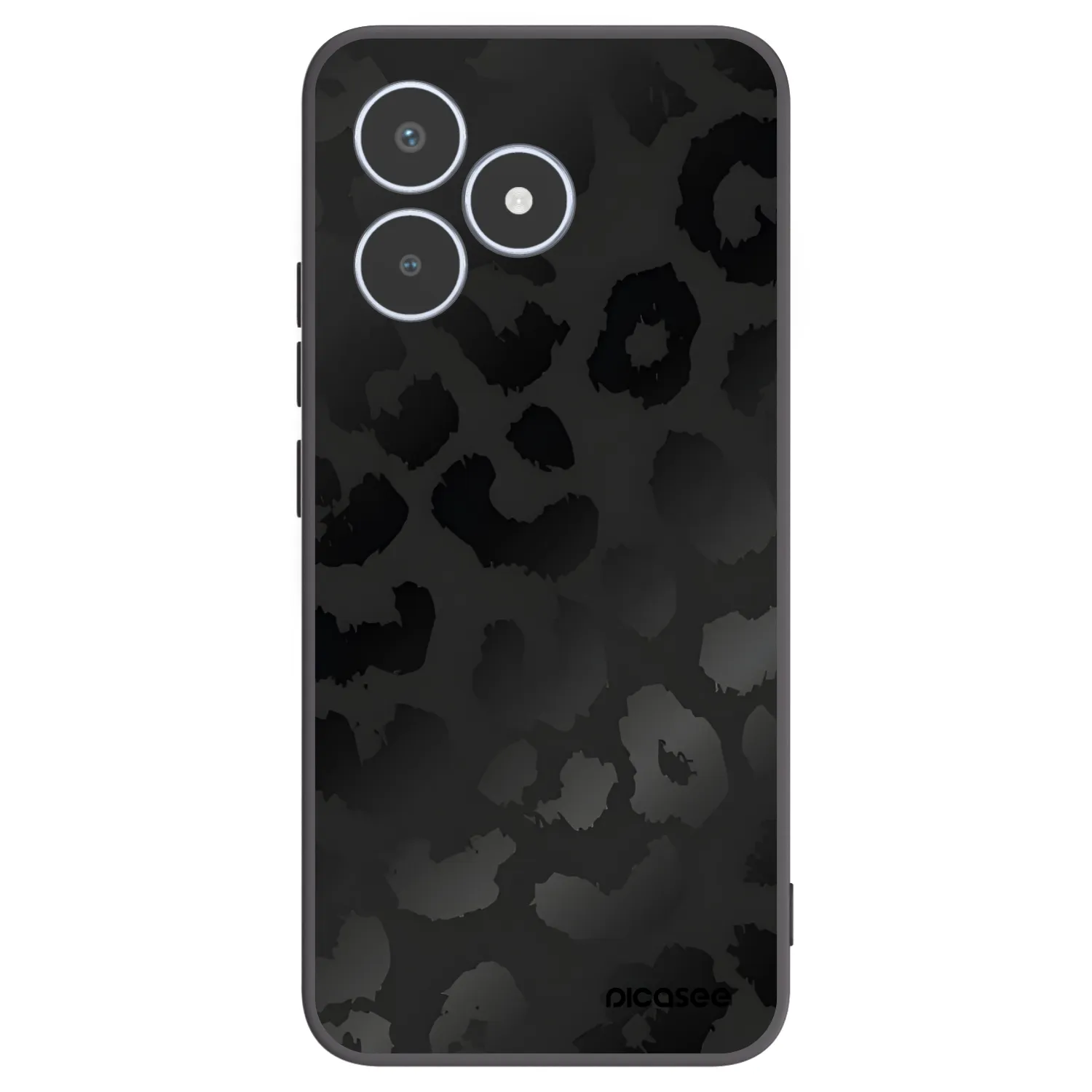 Picasee husă neagră din silicon pentru Realme C53 - Midnight Leopard