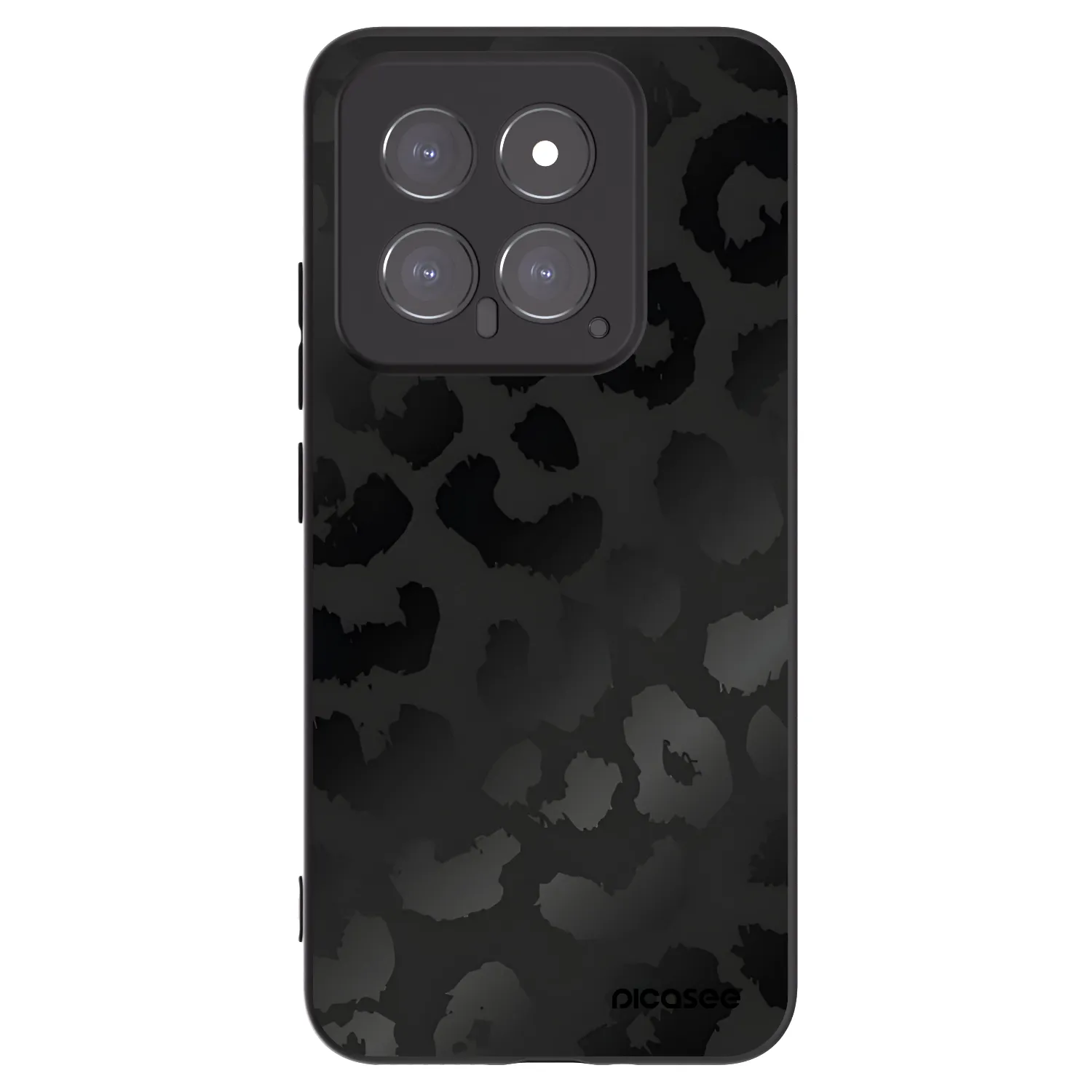 Picasee husă neagră din silicon pentru Xiaomi 14 - Midnight Leopard