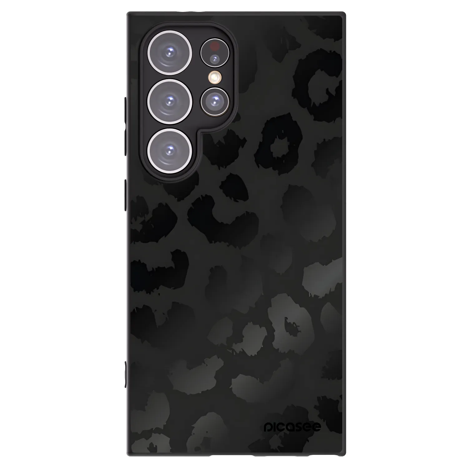 Picasee husă neagră din silicon pentru Samsung Galaxy S24 Ultra S928B 5G - Midnight Leopard