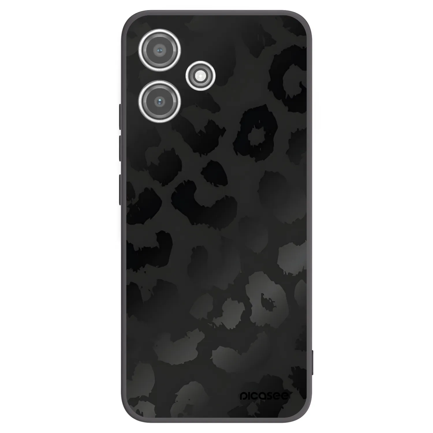 Picasee husă neagră din silicon pentru Xiaomi Redmi 12 5G - Midnight Leopard