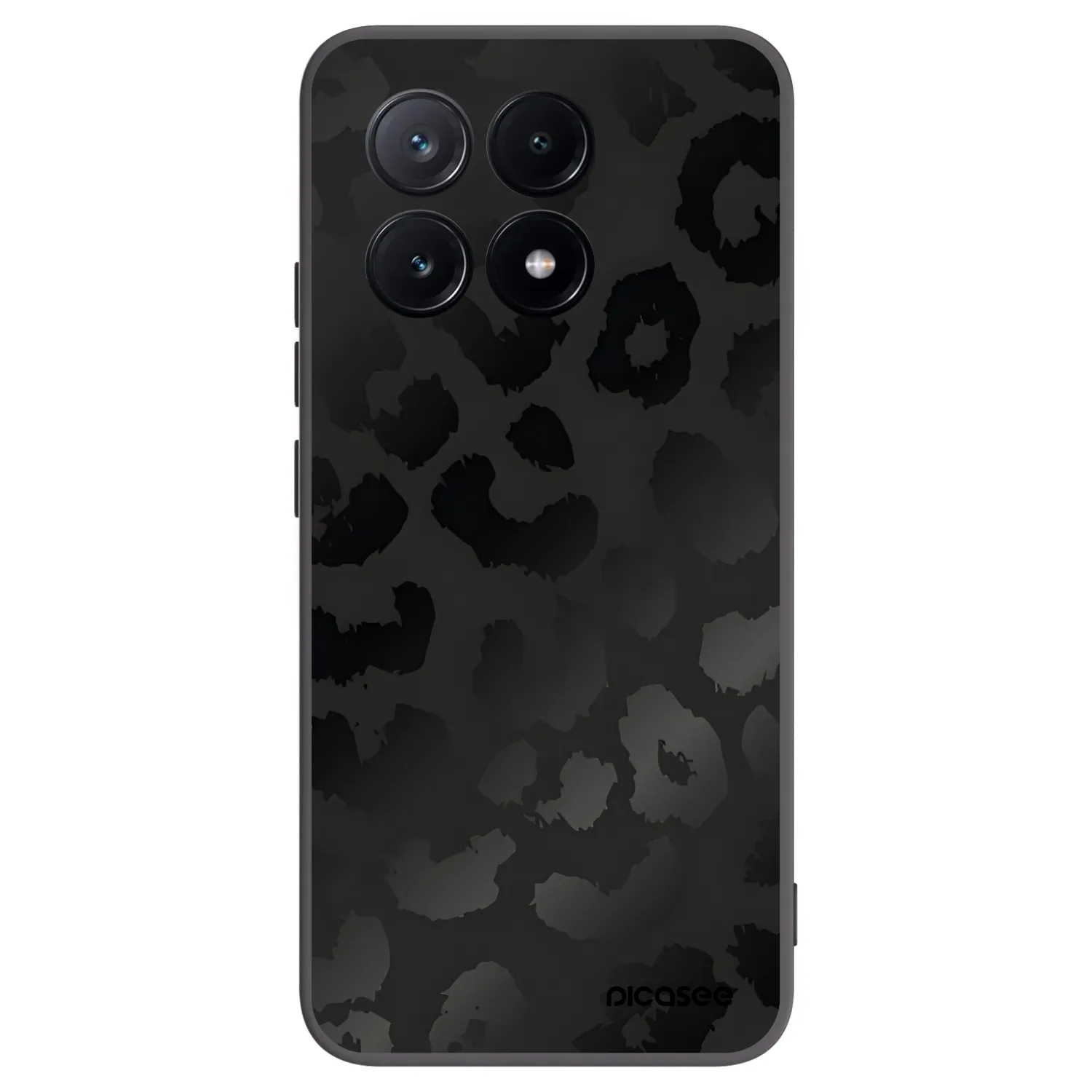 Picasee husă neagră din silicon pentru Xiaomi Poco X6 Pro - Midnight Leopard