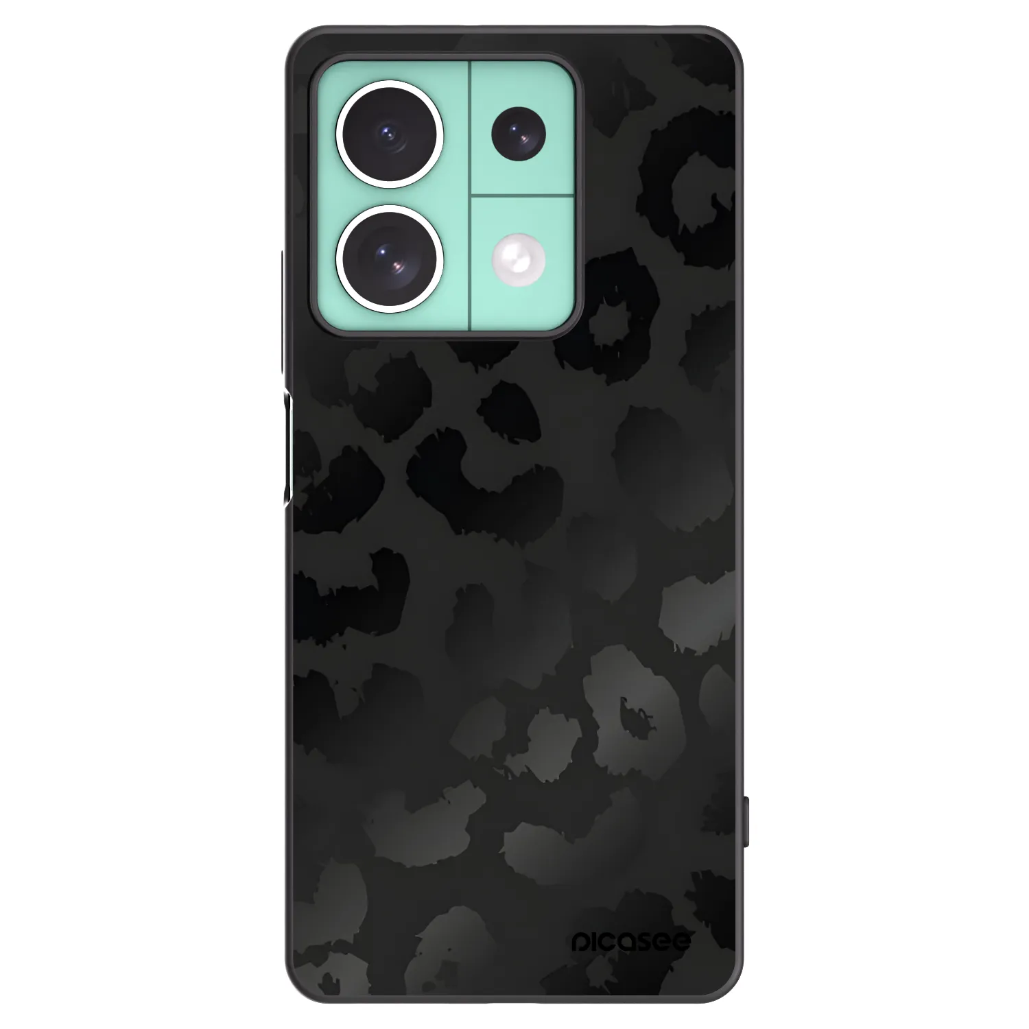 Picasee husă neagră din silicon pentru Xiaomi Redmi Note 13 5G - Midnight Leopard