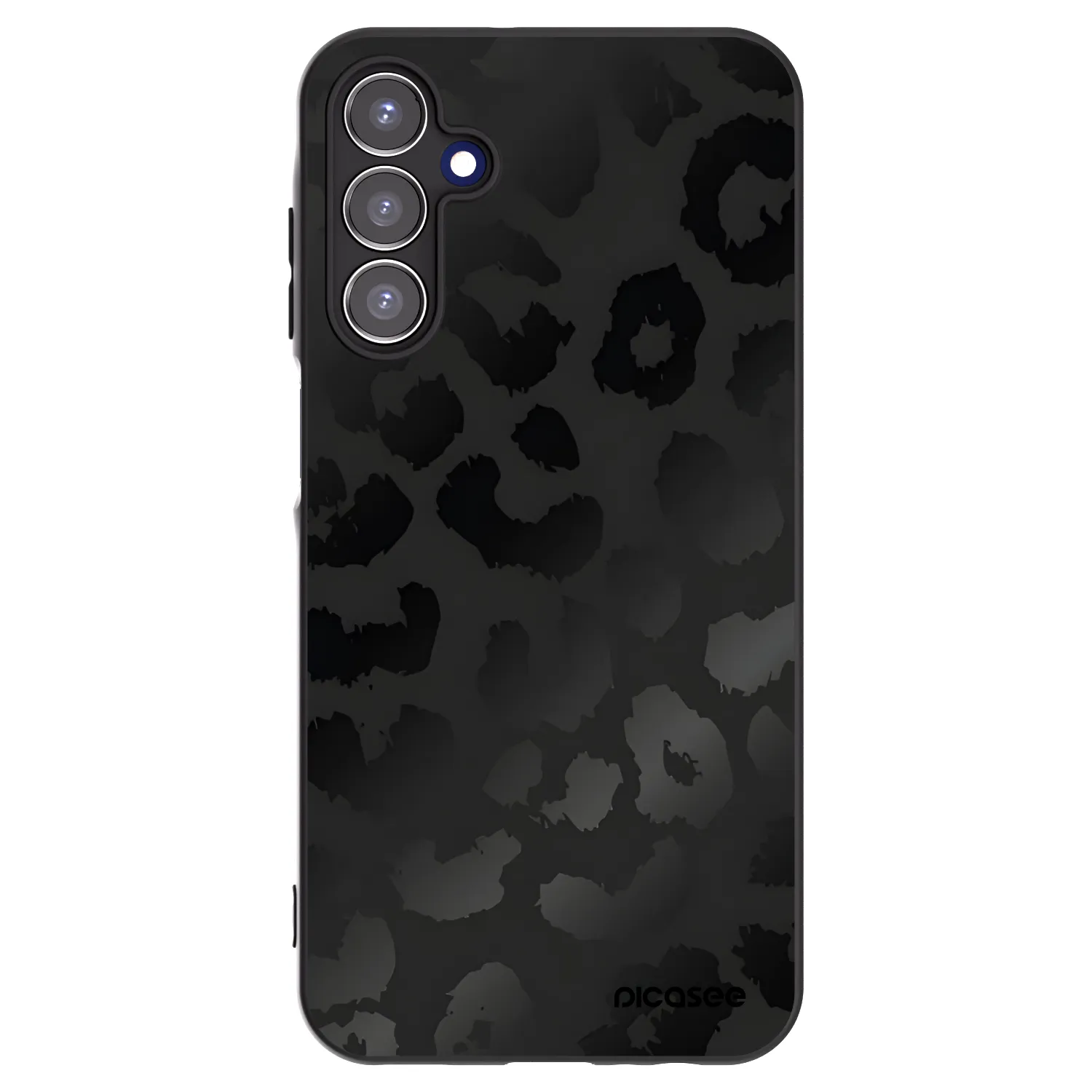 Picasee husă neagră din silicon pentru Samsung Galaxy A15 A156B 5G - Midnight Leopard