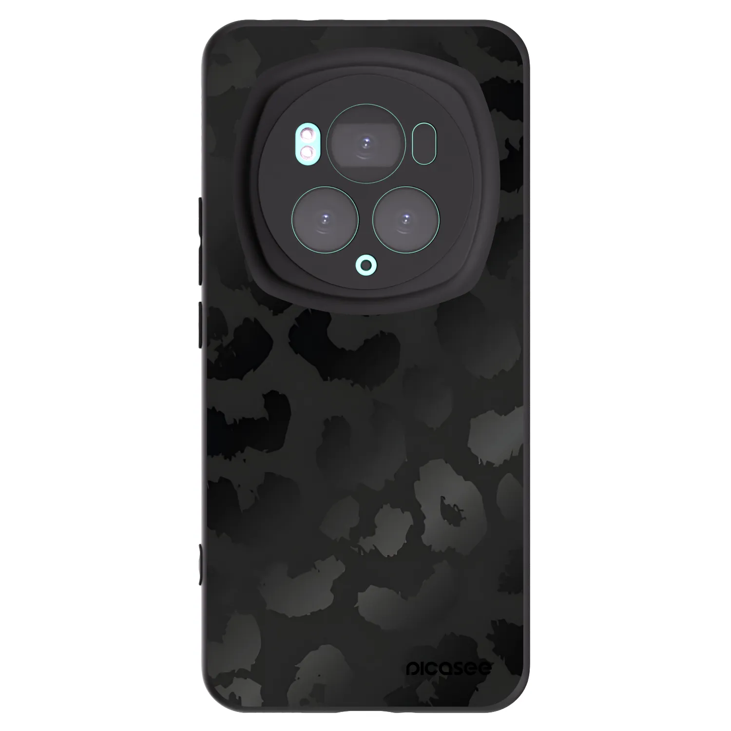 Picasee husă neagră din silicon pentru Honor Magic6 Pro - Midnight Leopard