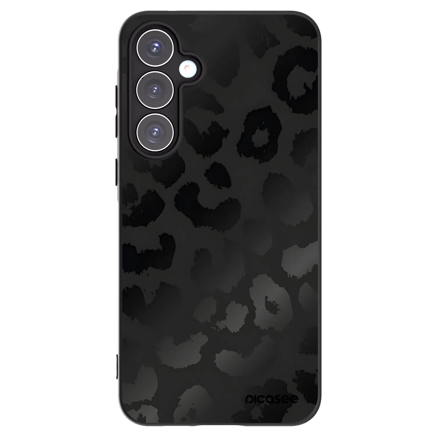 Picasee husă neagră din silicon pentru Samsung Galaxy A55 5G A556B - Midnight Leopard