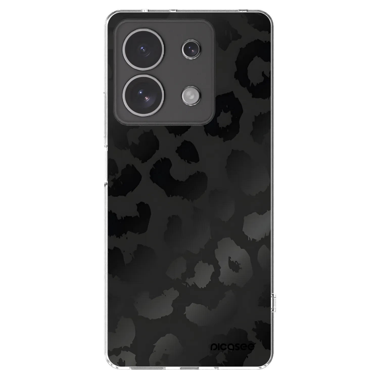 Picasee husă transparentă din silicon pentru Xiaomi Redmi Note 13 4G - Midnight Leopard