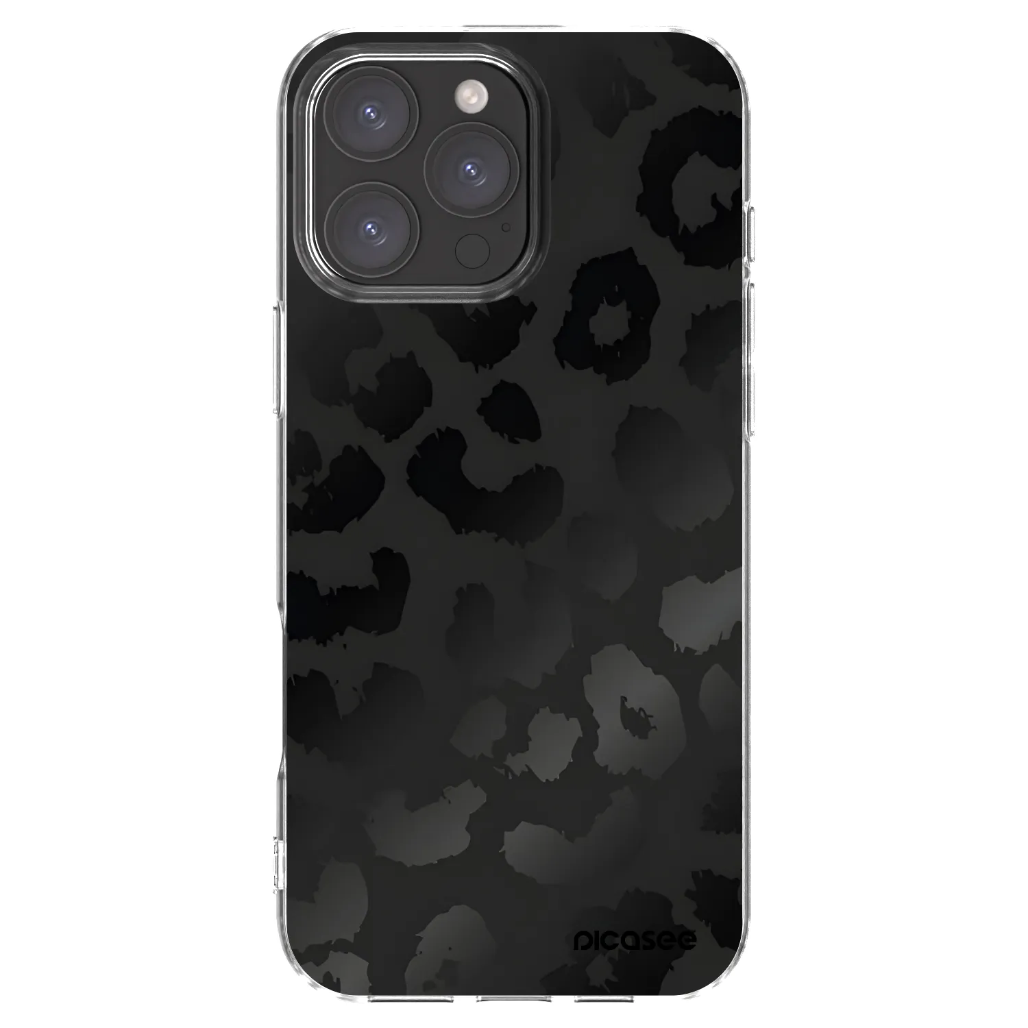 Picasee husă transparentă din silicon pentru Apple iPhone 16 Pro Max - Midnight Leopard