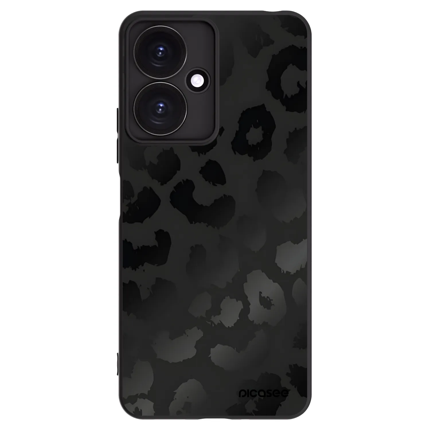 Picasee husă neagră din silicon pentru Xiaomi Redmi 13C 5G - Midnight Leopard