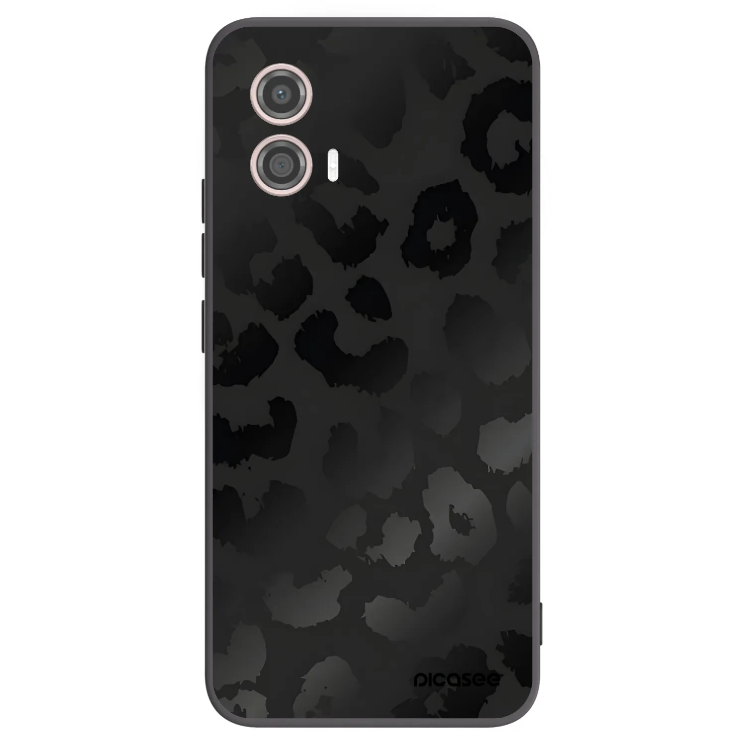 Picasee husă neagră din silicon pentru Motorola Moto G53 5G - Midnight Leopard