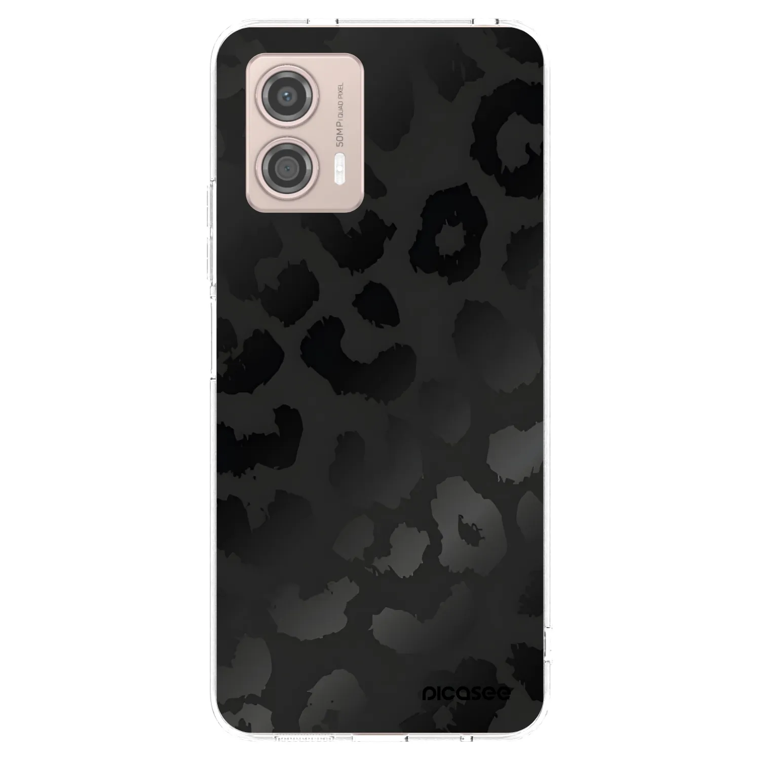 Picasee husă transparentă din silicon pentru Motorola Moto G53 5G - Midnight Leopard