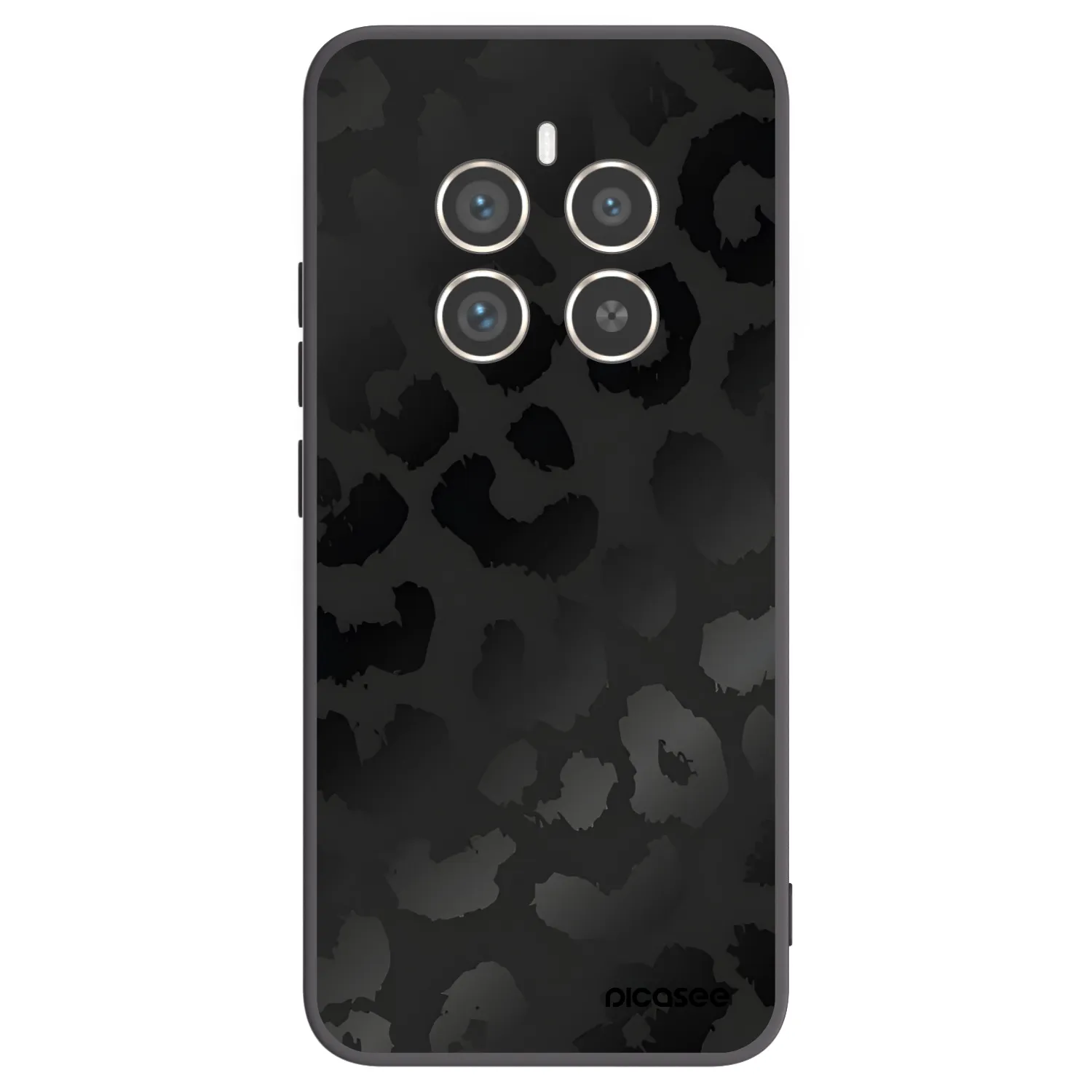 Picasee husă neagră din silicon pentru Realme 12 Pro 5G - Midnight Leopard